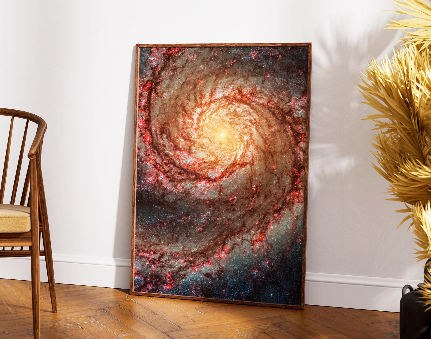 Whirlpool Galaxy Print - High Detail M51 Galaxy Poster | Space Wall Art