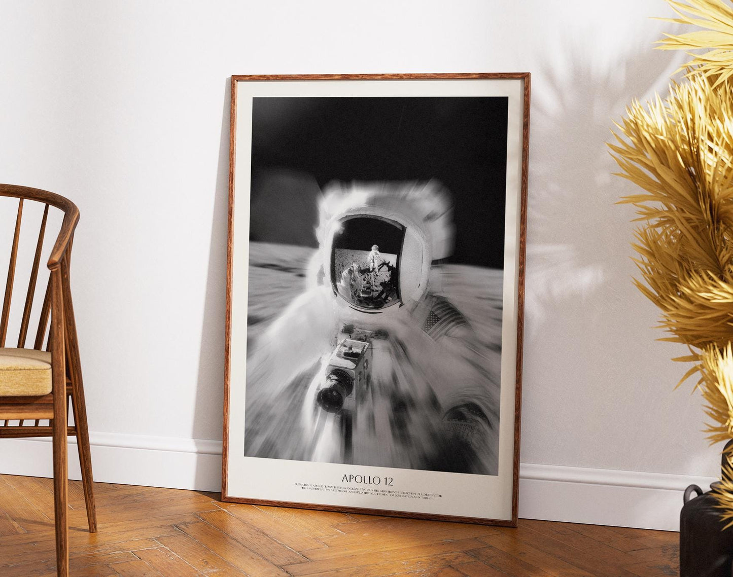 NASA moon photograph 1969 | NASA Space art  | Buzz Aldrin Moon Reflection | Apollo 11 Photo | Astronaut Poster | Astrophotography