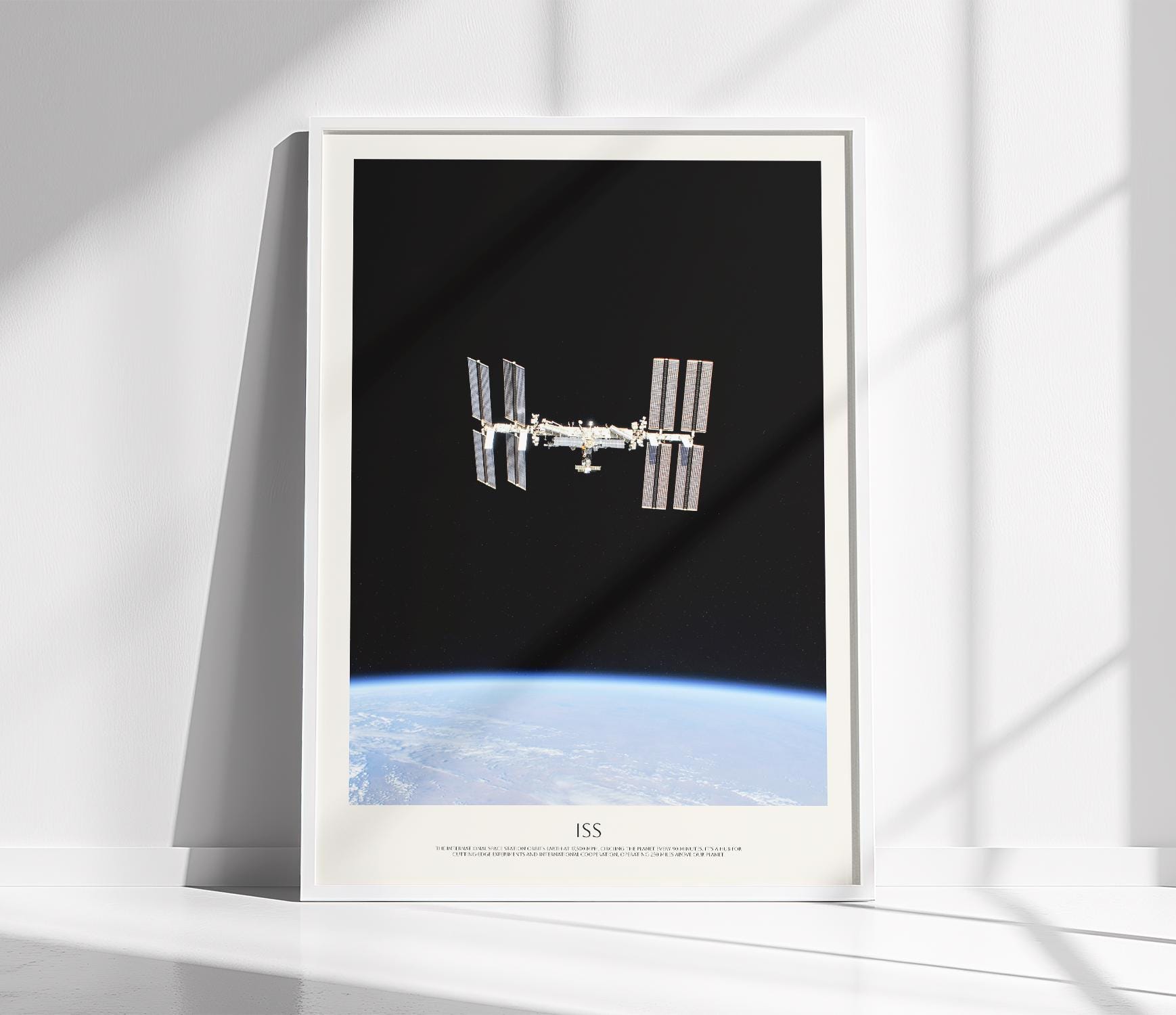 Iconic Photo of ISS International Space Station | ISS Poster with Story  | ISS View from Space | Space Exploration | Quality Space Wall Art