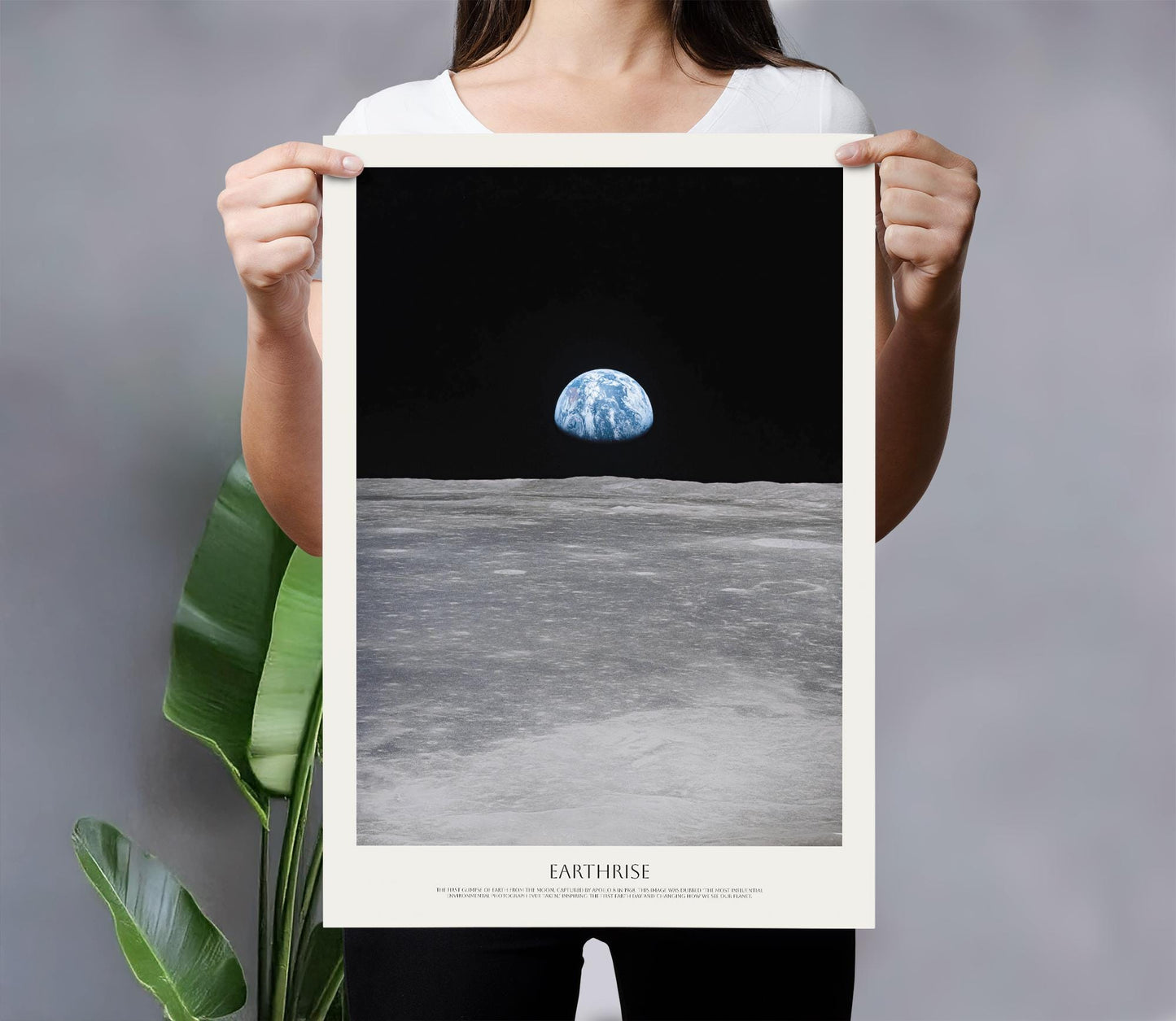 Earthrise NASA Poster: Apollo 8 Moon View