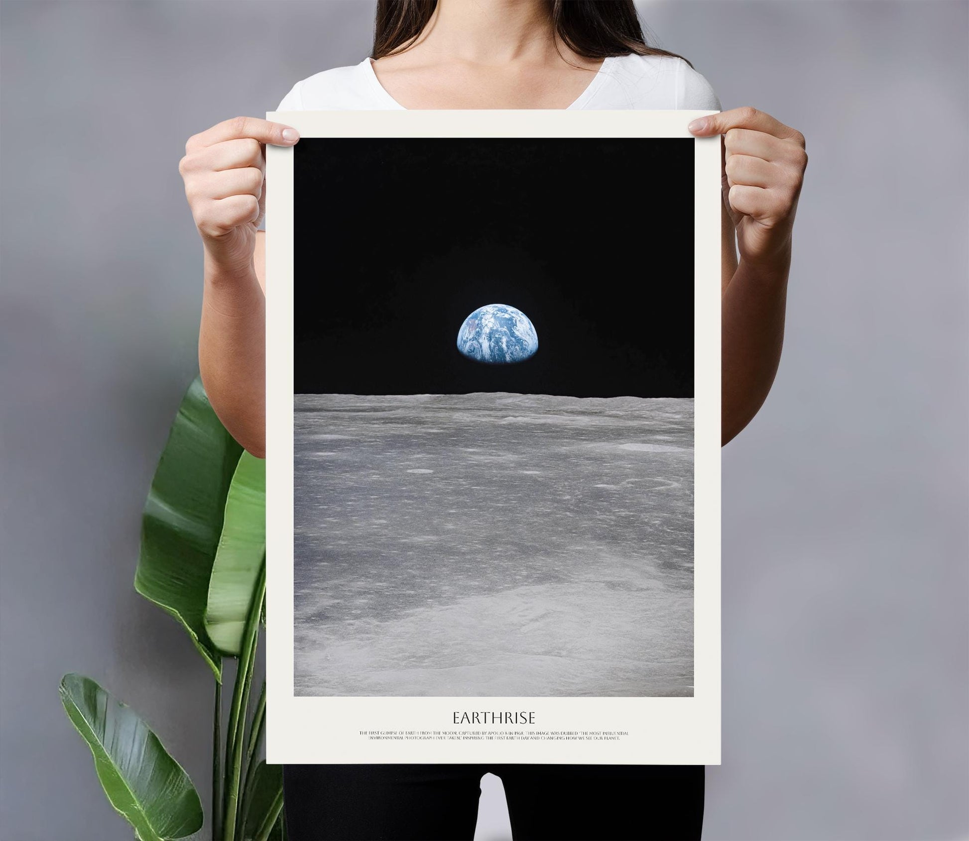 Earthrise NASA Poster: Apollo 8 Moon View