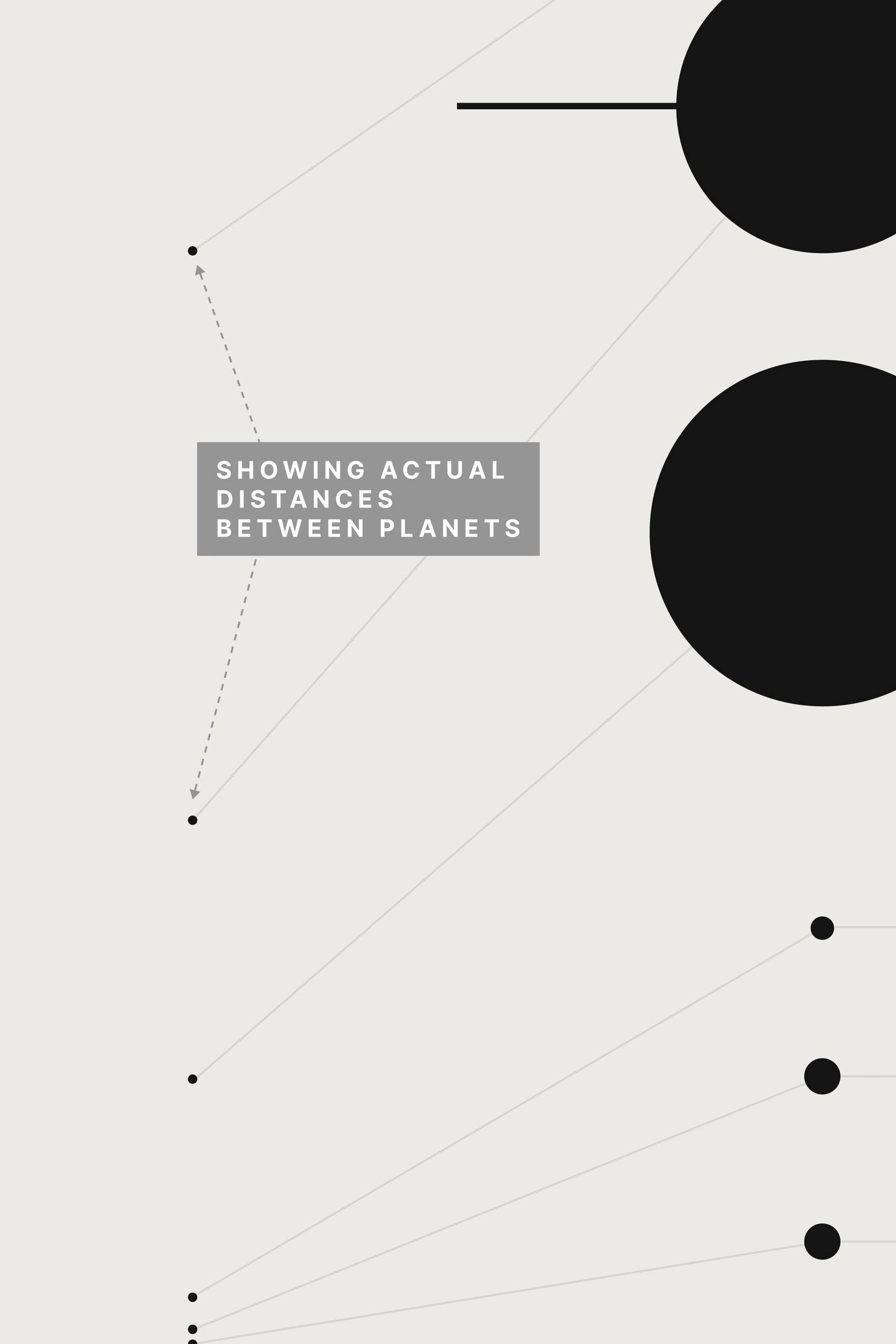 Minimalist Solar System Art Print: Modern Black & White Space Poster