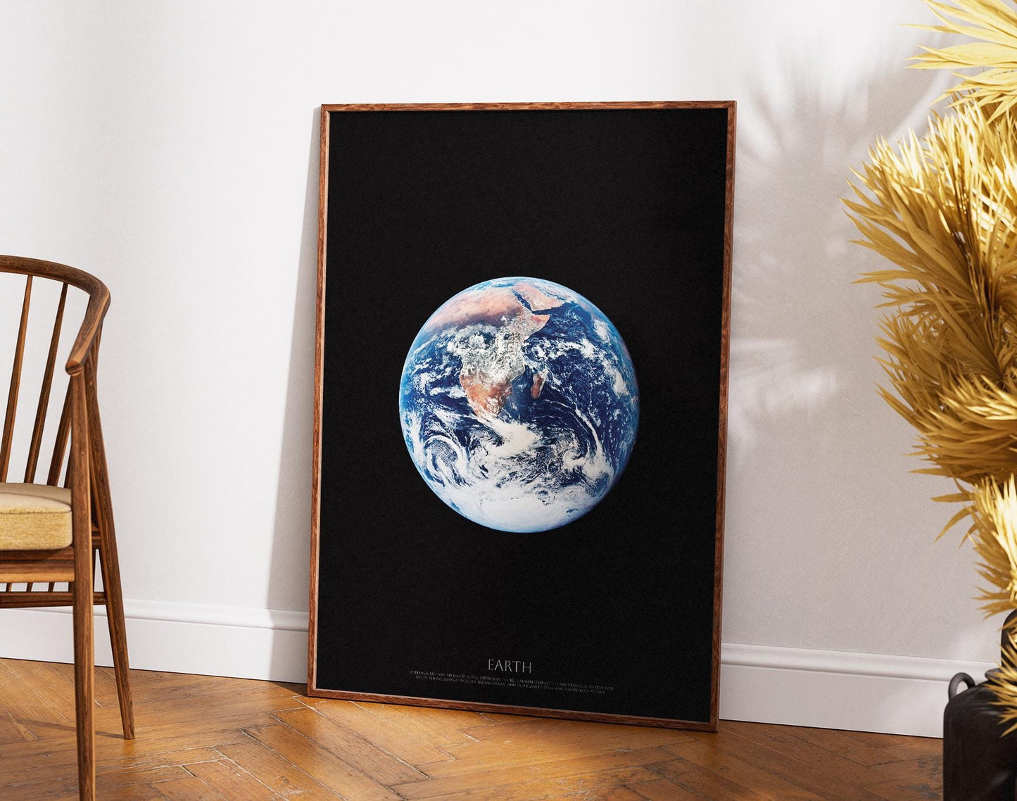 Blue Marble Earth Print – NASA Apollo 17 Photo | Space Wall Art Poster