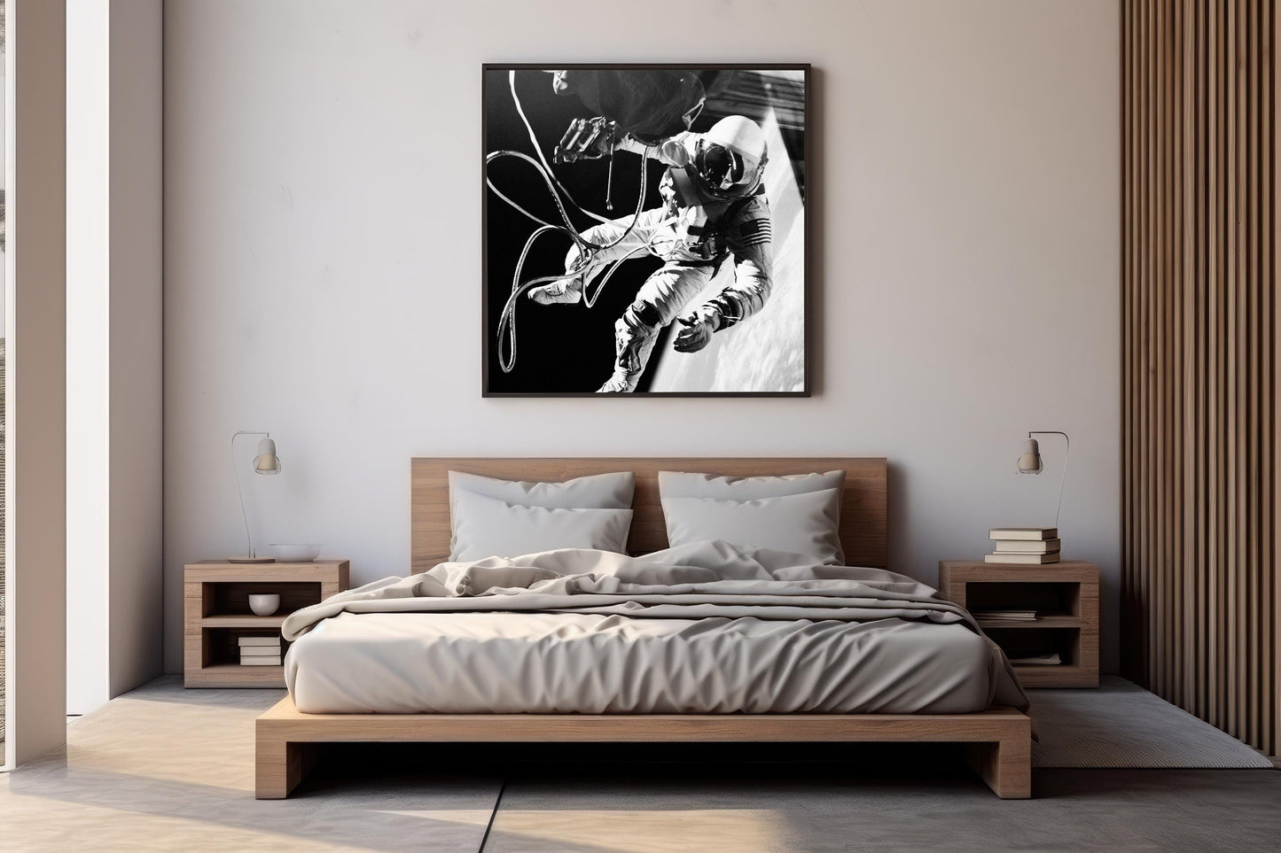 Ed White Spacewalk Print – Historic NASA Space Photo | Gemini 4 Mission Wall Art