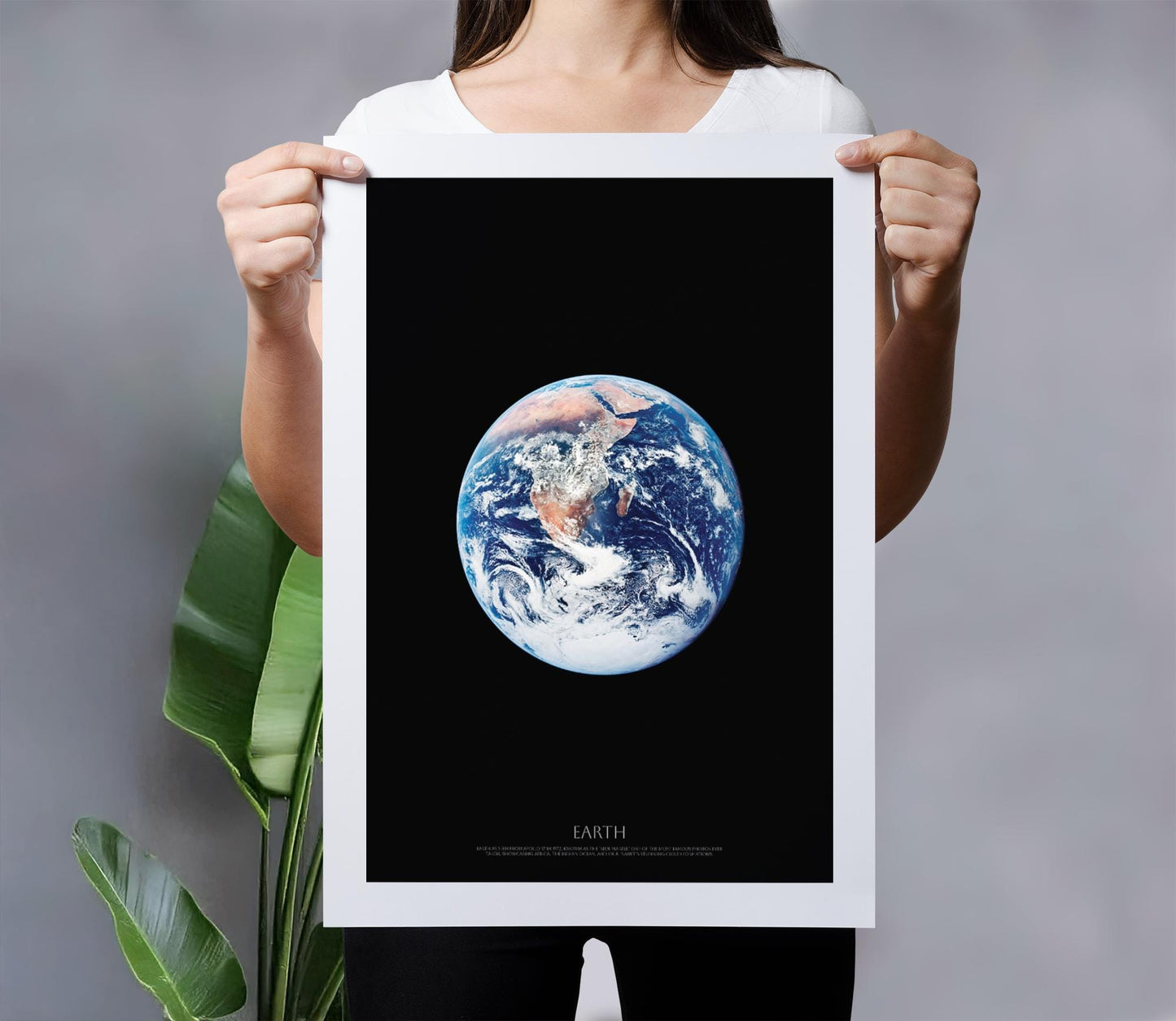 Earth from Space | Iconic Blue Marble Photo by NASA | Captured by Apollo 17 | Stunning View of Africa & the Indian Ocean | Earth photograph