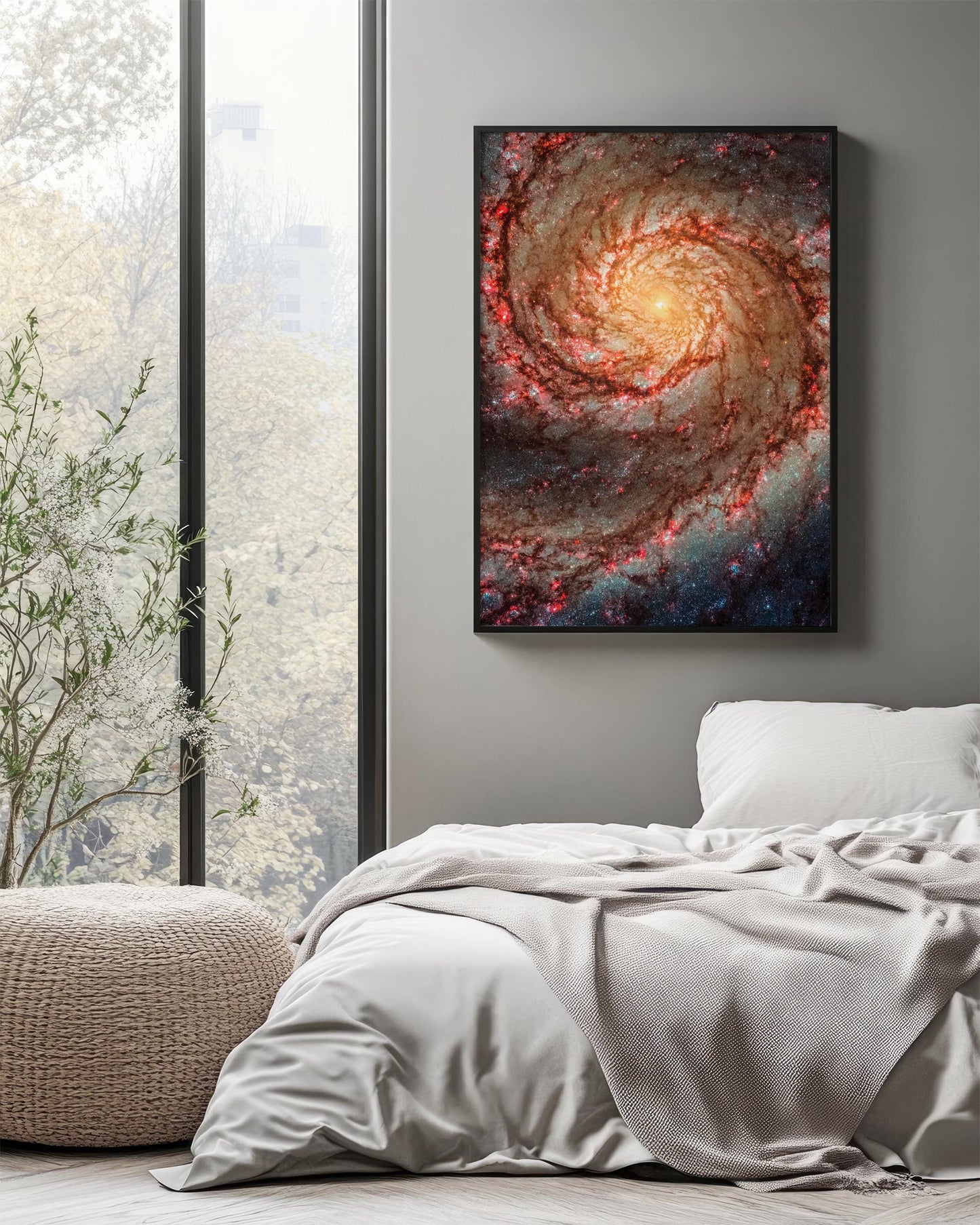 Whirlpool Galaxy Print - High Detail M51 Galaxy Poster | Space Wall Art