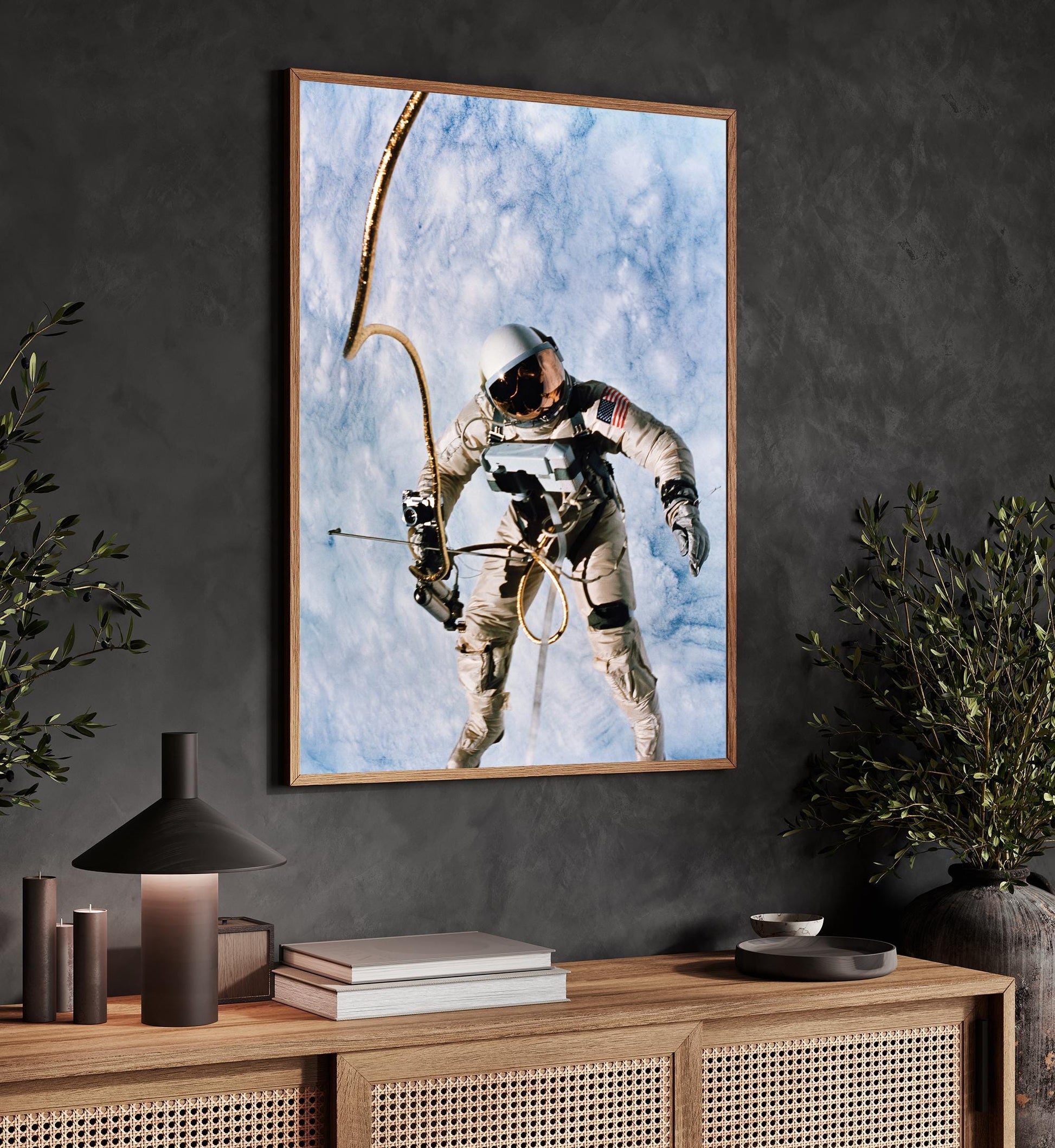 Astronaut Spacewalk Poster | Iconic NASA Photography | Ed White&#39;s Historic EVA | Outer Space Wall Art | Perfect Gift for Space Enthusiasts