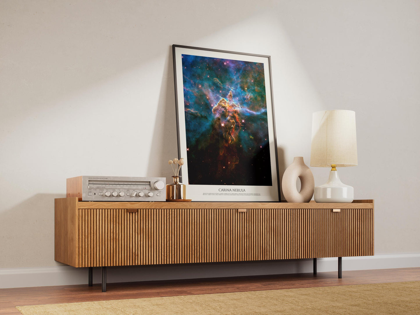 Carina Nebula Poster – NASA Space Print | Hubble Telescope Cosmic Nebula Art