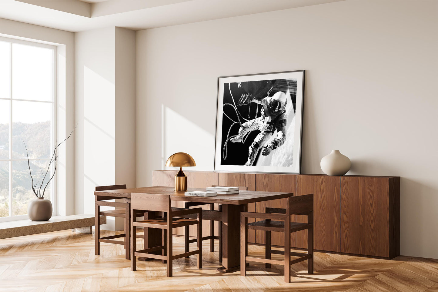 Ed White Spacewalk Print – Historic NASA Space Photo | Gemini 4 Mission Wall Art