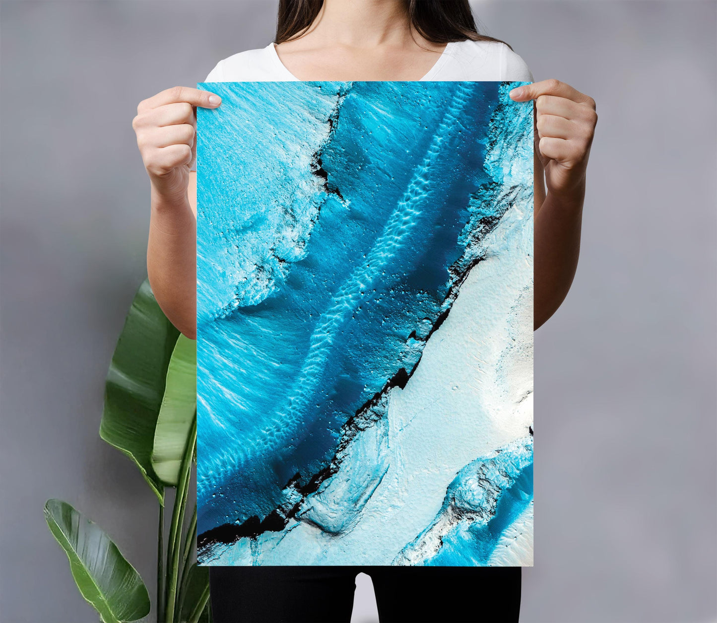 Mars Canyon Print – Martian Landscape Art | NASA Mars Poster | Space Wall Decor