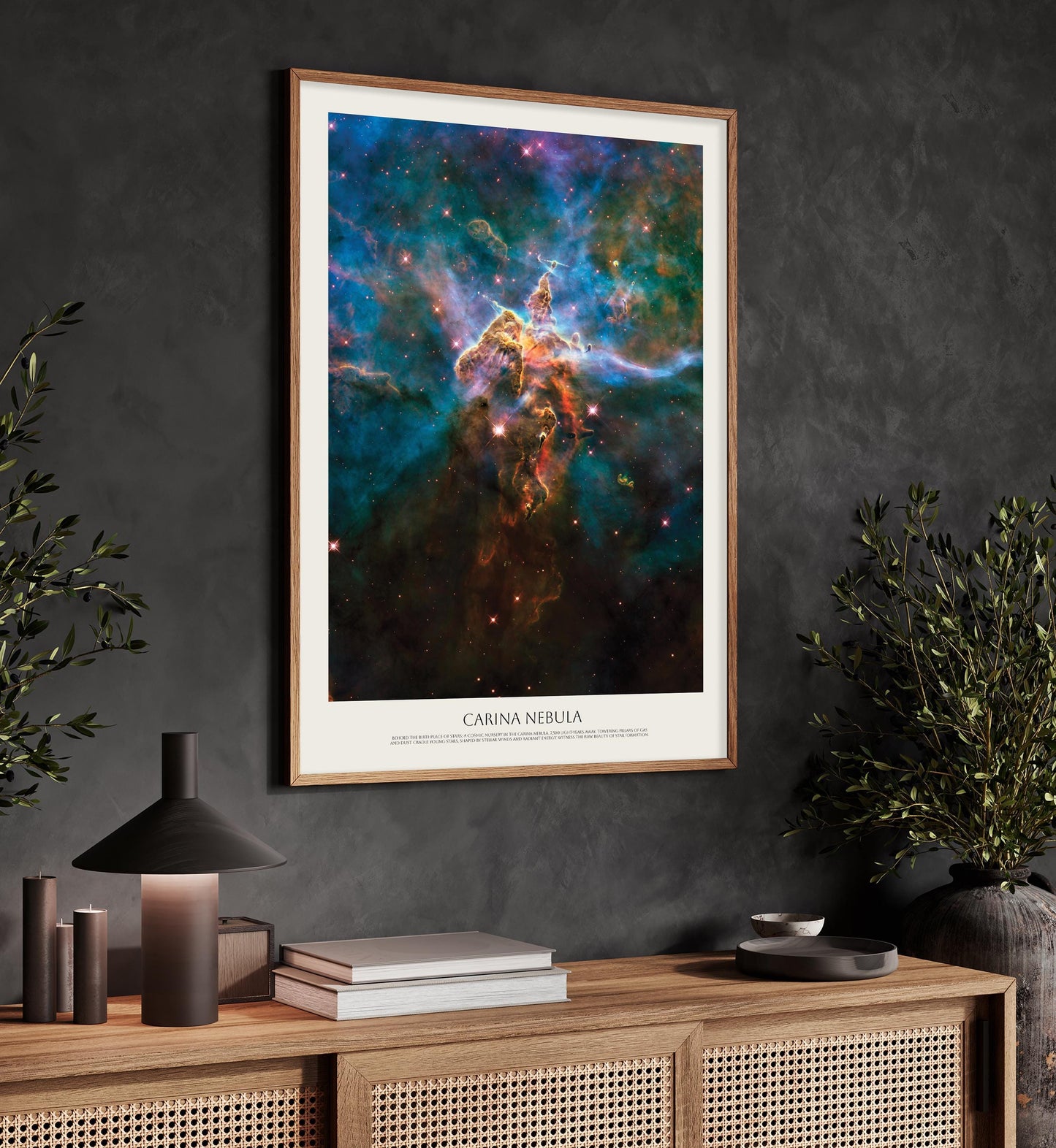 Carina Nebula Poster – NASA Space Print | Hubble Telescope Cosmic Nebula Art