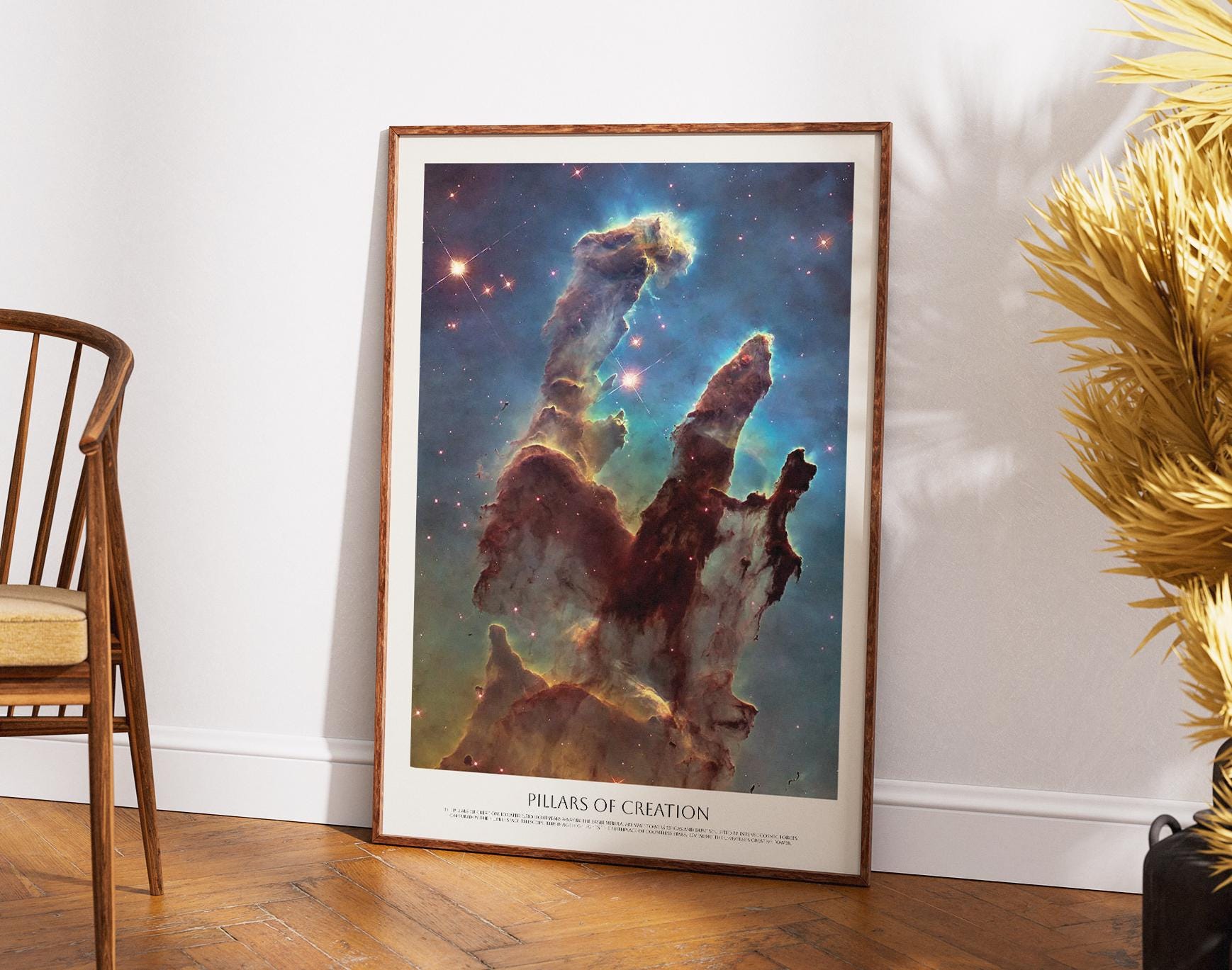 Messier 16, Pillars of Creation in The Eagly Nebula by Hubble Space Telescope - M16