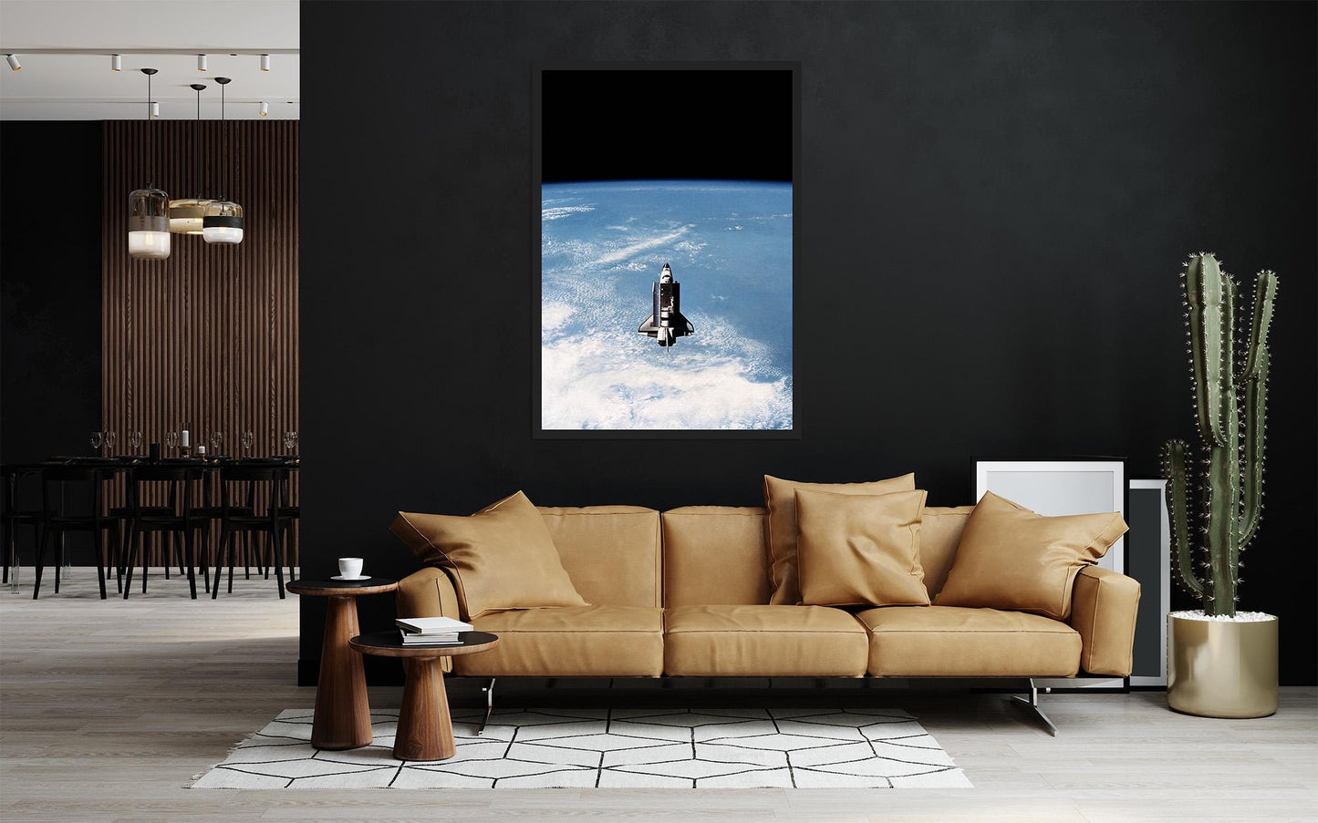 Space Shuttle Wall Art – NASA Challenger STS-7 Orbital Space Print Poster