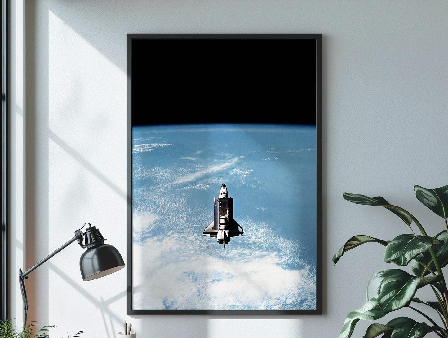 Space Shuttle Wall Art – NASA Challenger STS-7 Orbital Space Print Poster