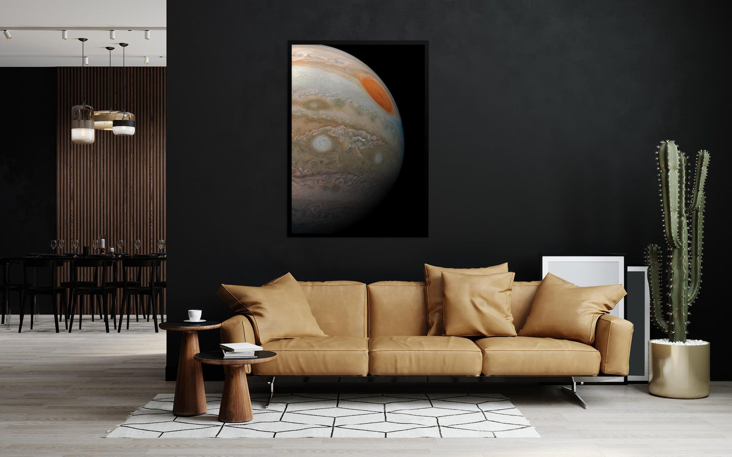 Jupiter Great Red Spot Print - NASA Space Poster | Modern Space Wall Art