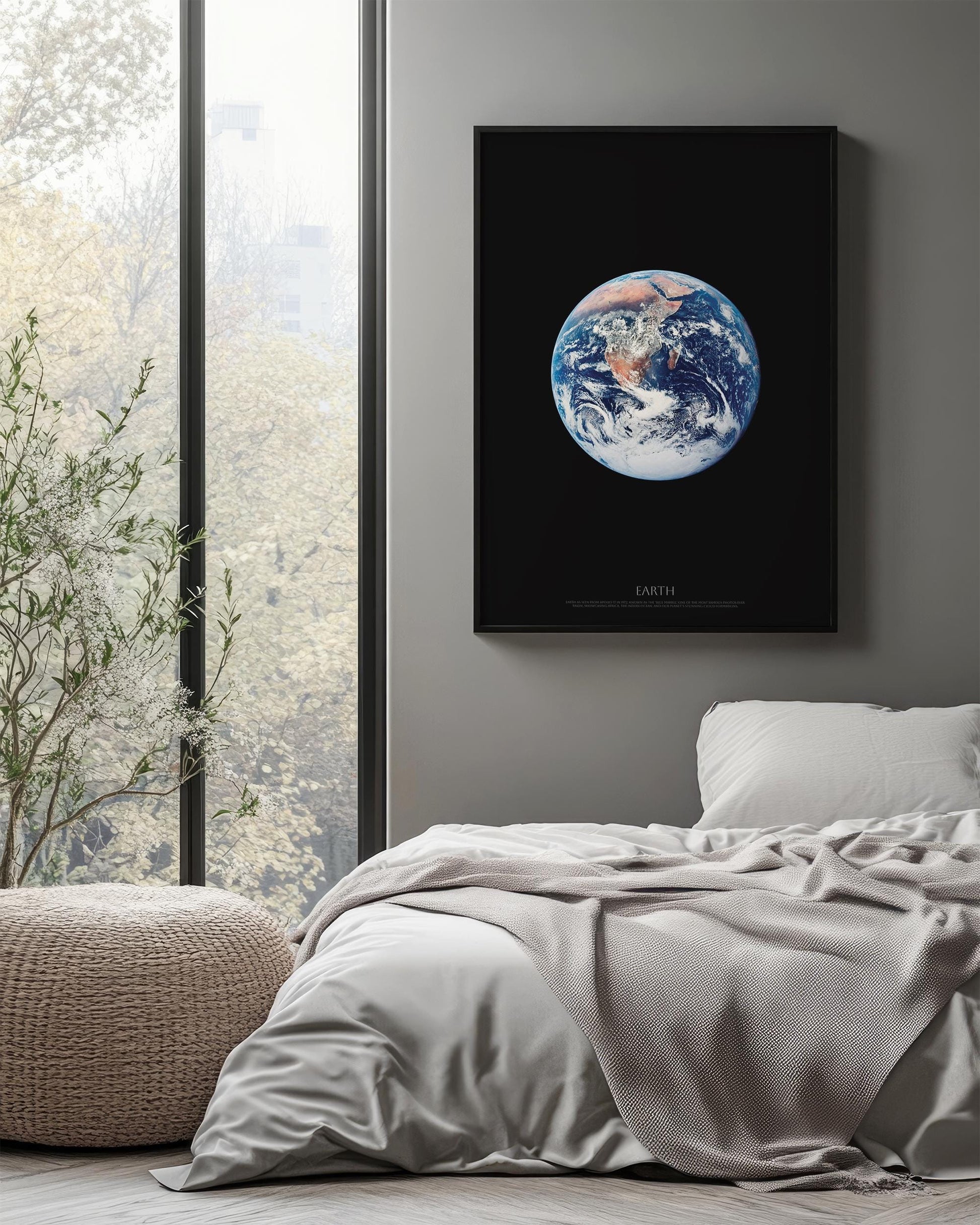 Earth from Space | Iconic Blue Marble Photo by NASA | Captured by Apollo 17 | Stunning View of Africa & the Indian Ocean | Earth photograph