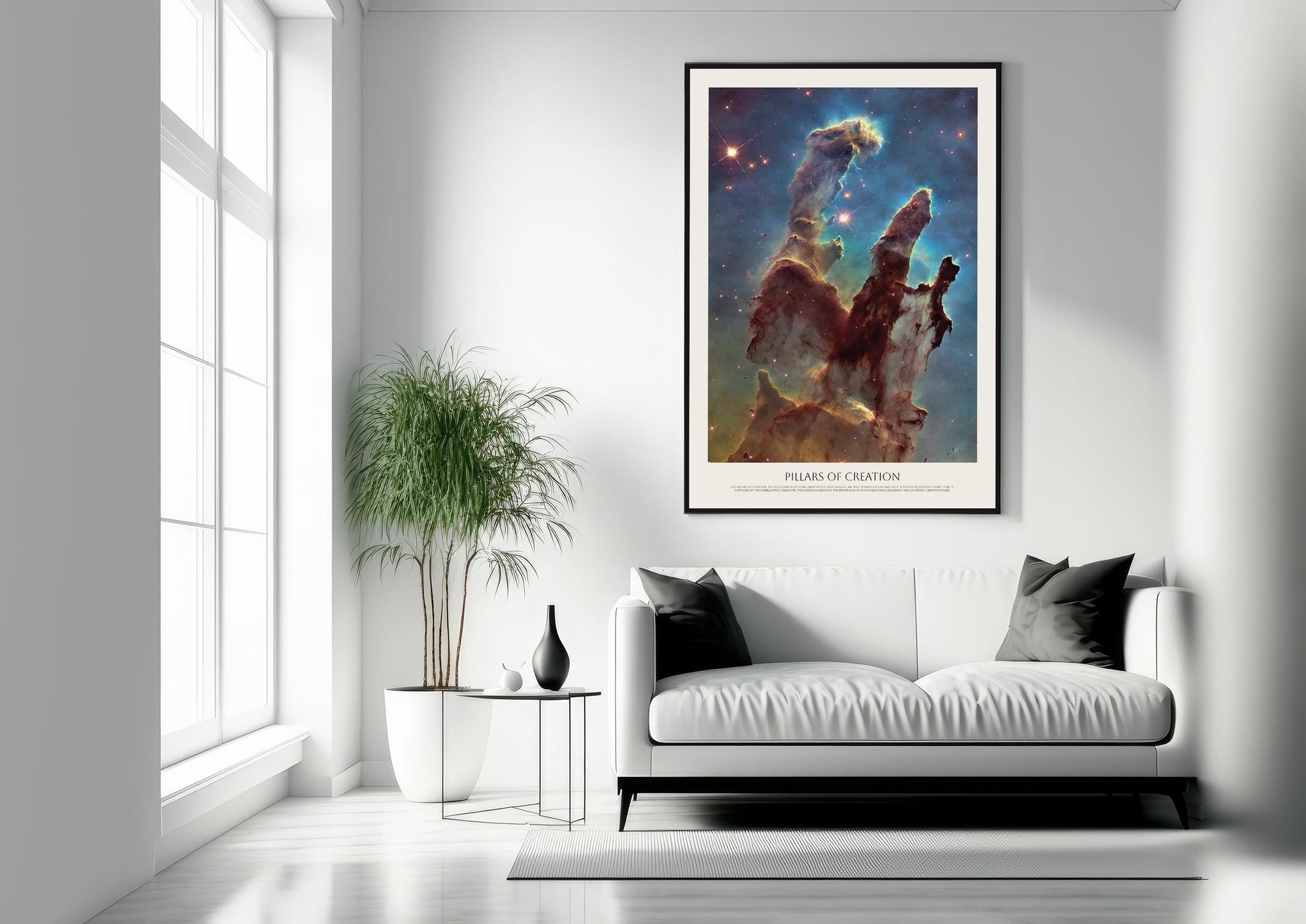 Messier 16, Pillars of Creation in The Eagly Nebula by Hubble Space Telescope - M16