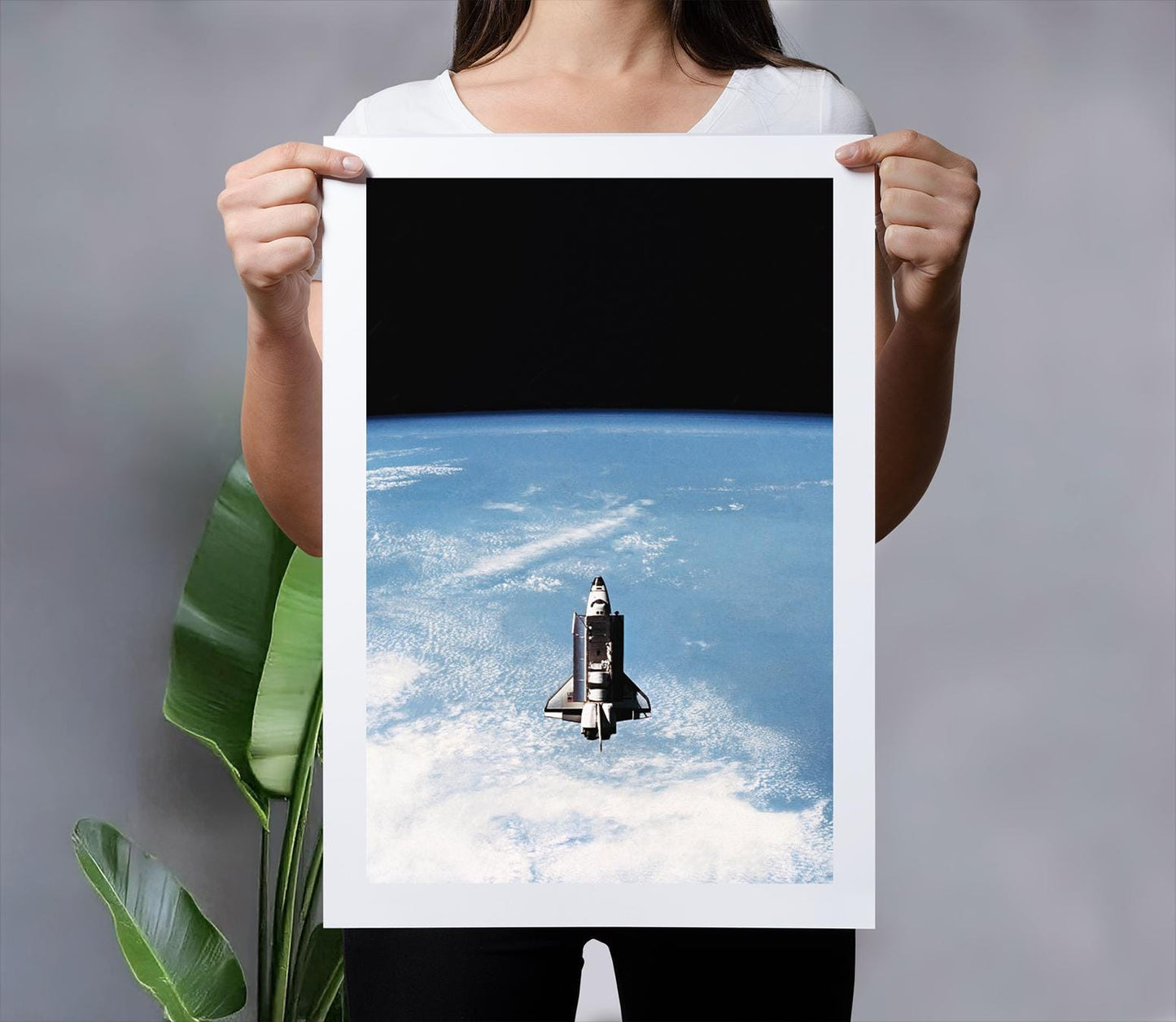 Space Shuttle Wall Art – NASA Challenger STS-7 Orbital Space Print Poster