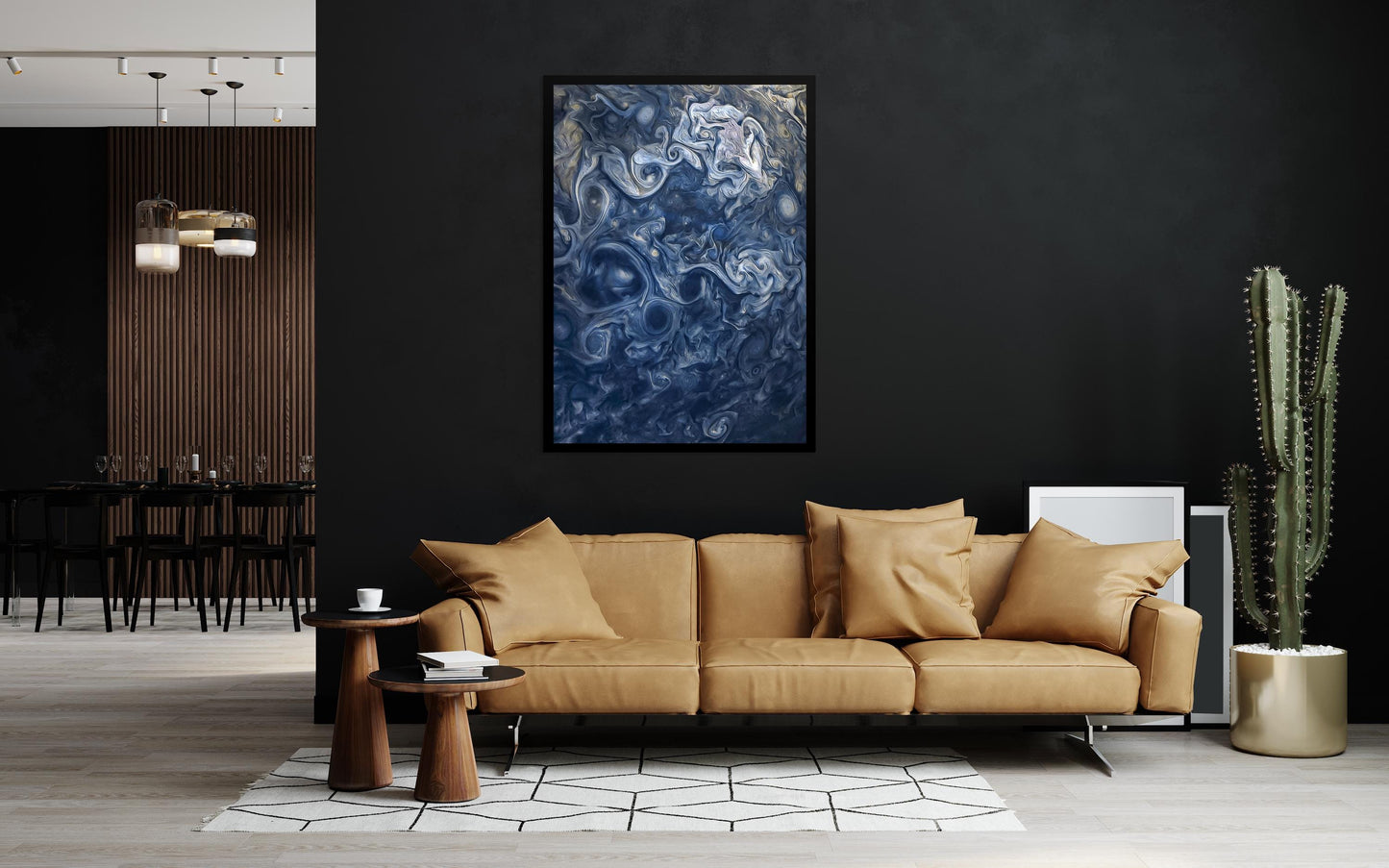 Jupiter Cloud Storms | NASA Juno Mission | Space Wall Art | Planetary Swirls | Abstract Cosmic Photography Print | Universe Space Art Print
