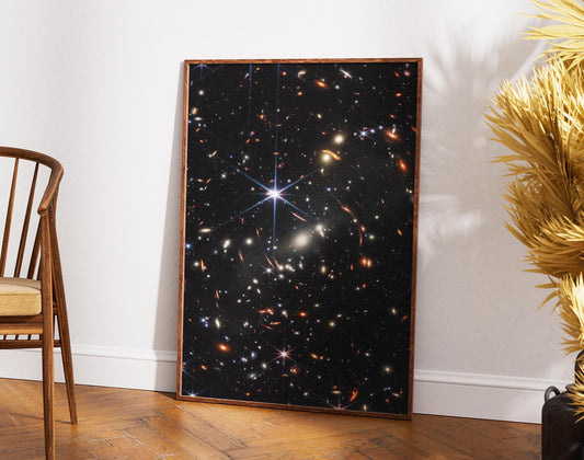 James Webb Space Telescope: Deep Field | NASA Universe Print | Space wall art | Astronomy Wall Decor | Astrophotography | JWST SMACS 0723