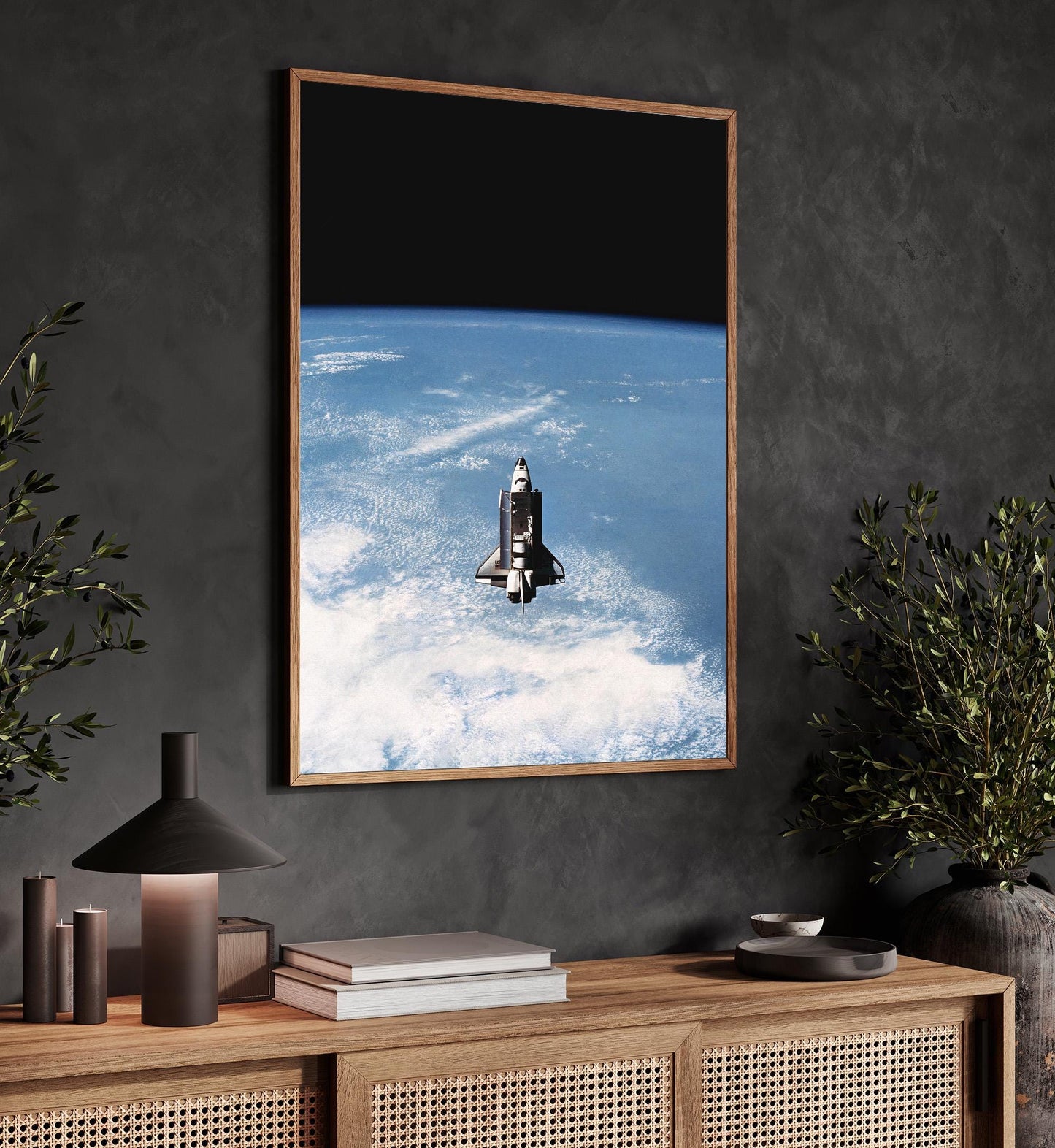 Space Shuttle Wall Art – NASA Challenger STS-7 Orbital Space Print Poster