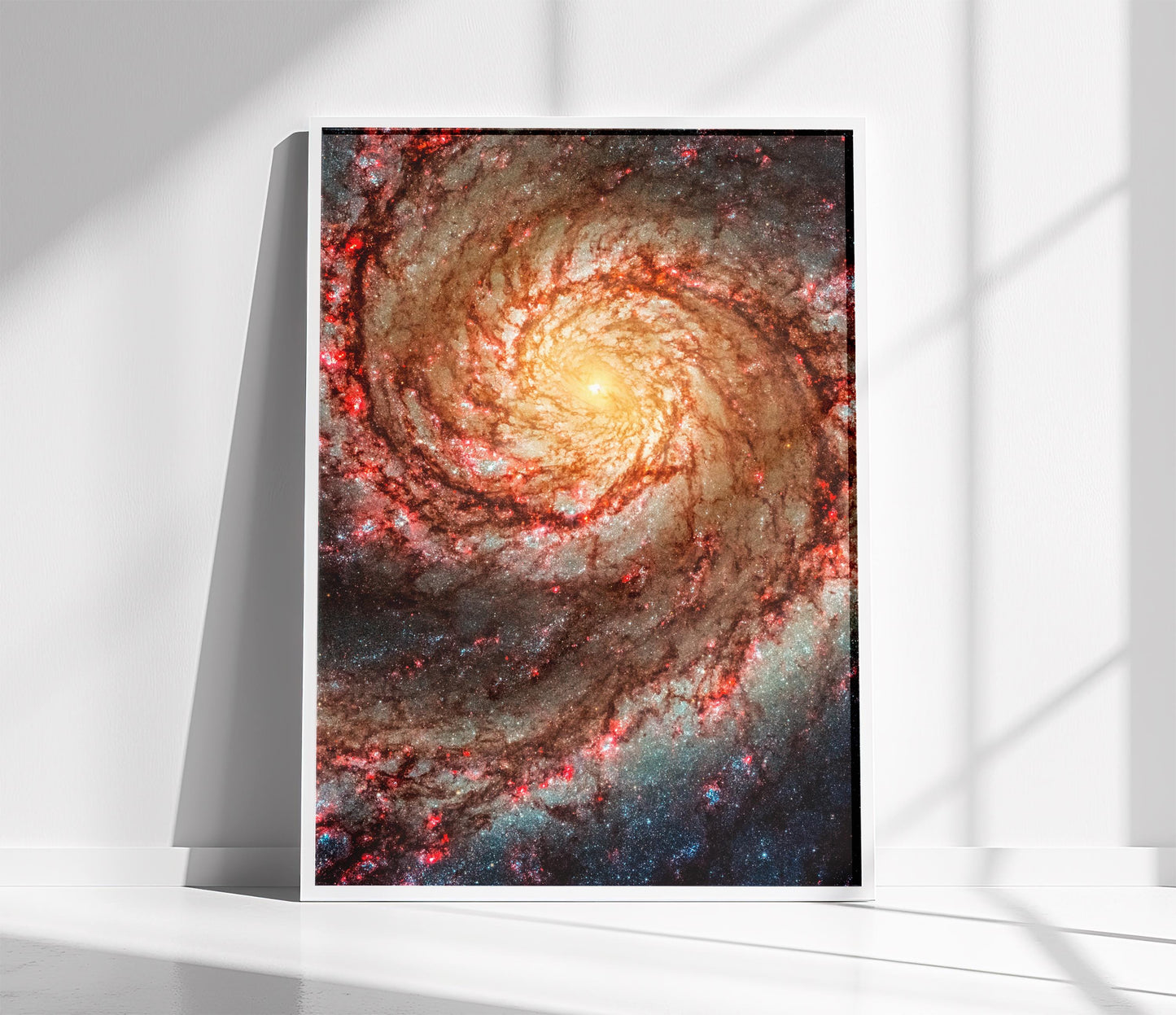 Whirlpool Galaxy Print - High Detail M51 Galaxy Poster | Space Wall Art