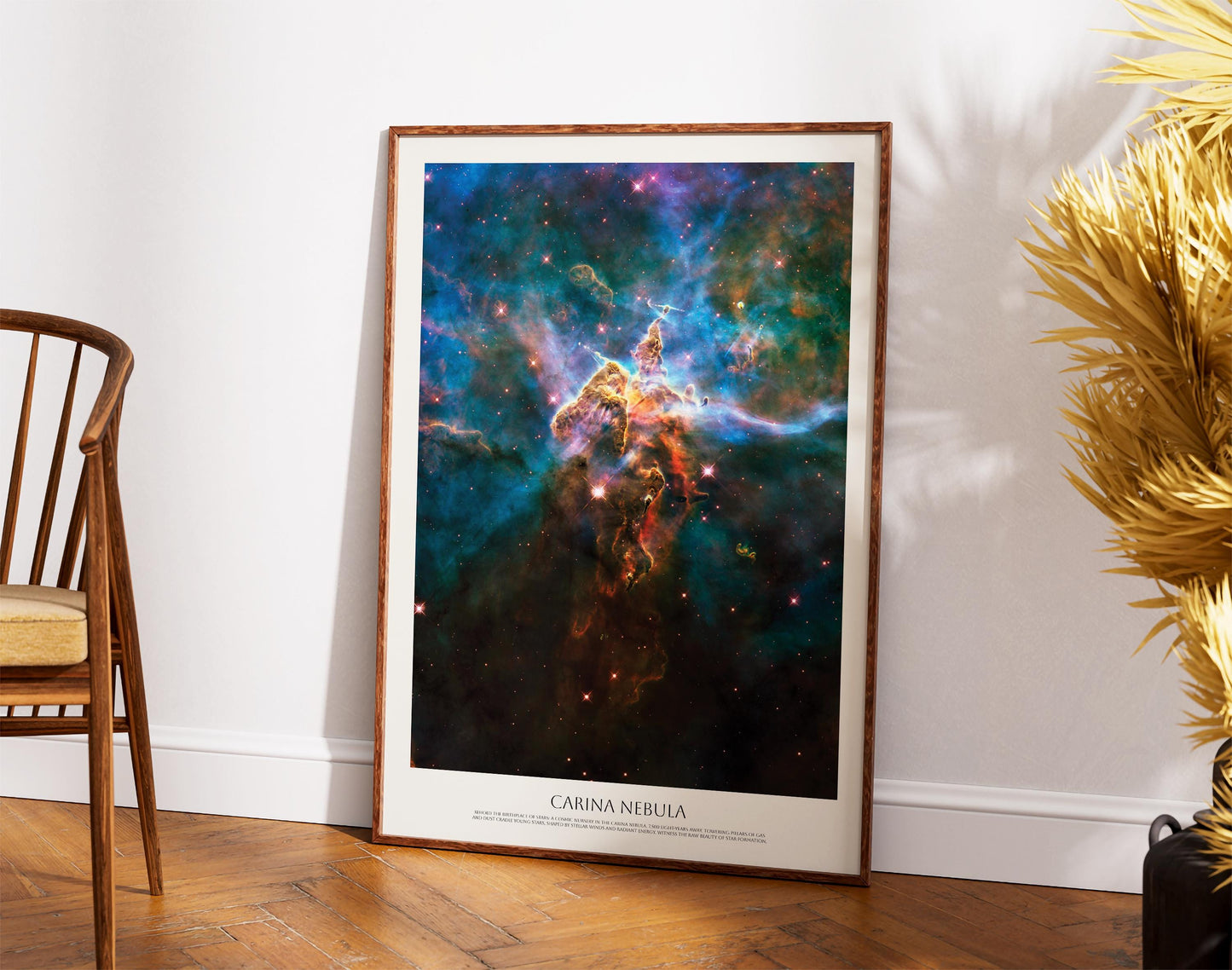 Carina Nebula Poster – NASA Space Print | Hubble Telescope Cosmic Nebula Art