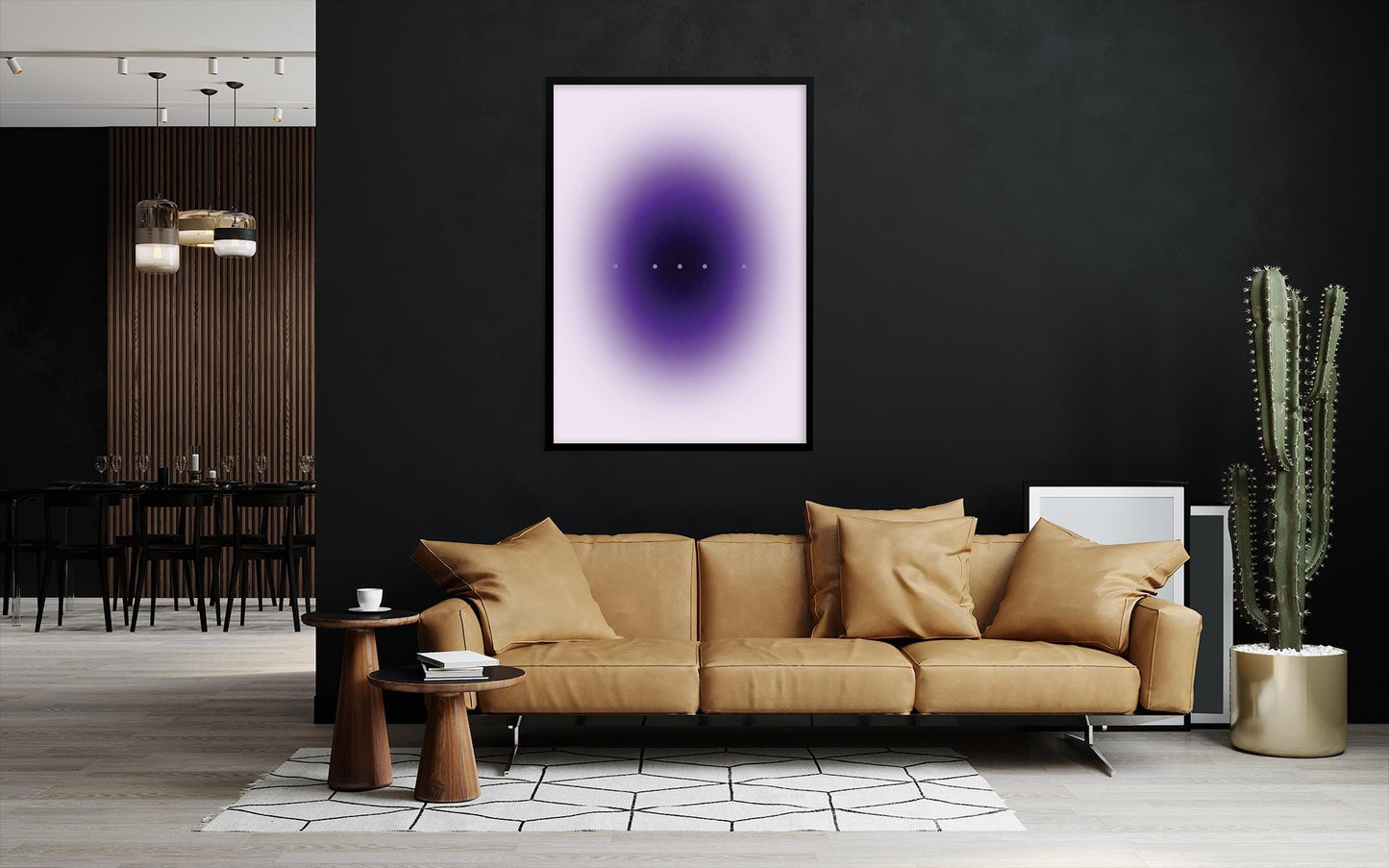 Purple Gradient Art Print – Minimalist Wall Art | Modern Home Decor Poster