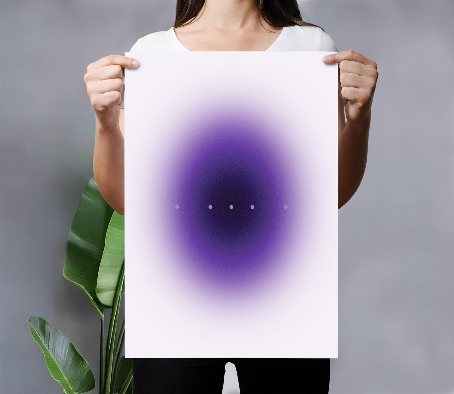 Purple Gradient Art Print – Minimalist Wall Art | Modern Home Decor Poster