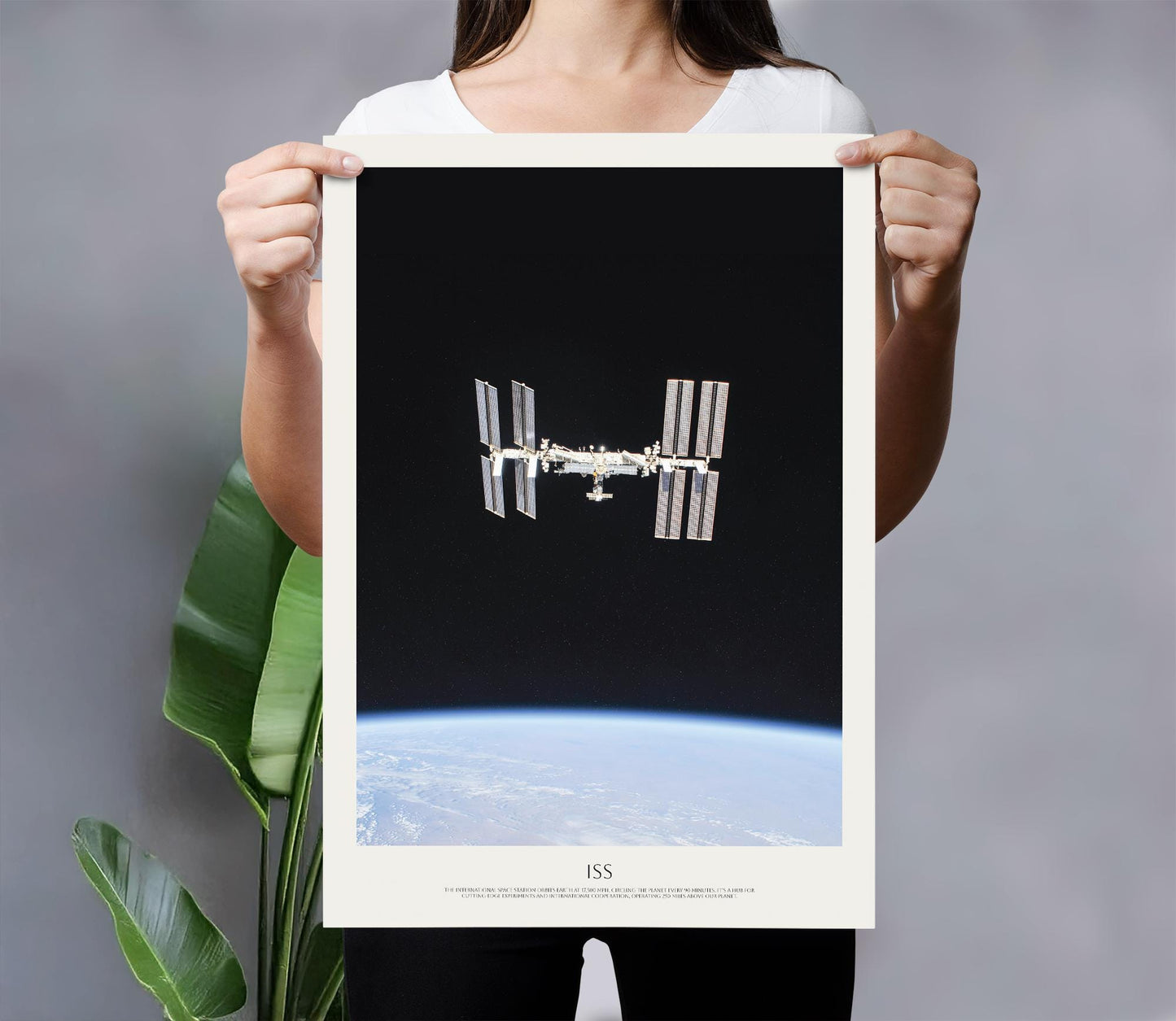 Iconic Photo of ISS International Space Station | ISS Poster with Story  | ISS View from Space | Space Exploration | Quality Space Wall Art