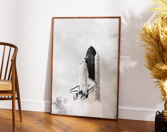 Space Shuttle Atlantis Print - Final Mission STS-135 | Historic NASA Wall Art