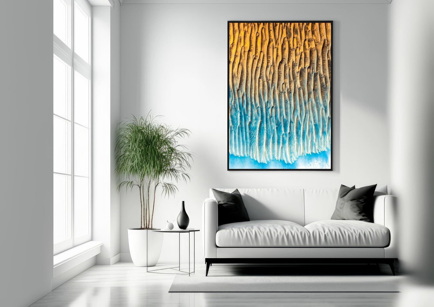 Mars Landscape Print - NASA Mars Poster with Martian Dune Photo & Space Wall Art