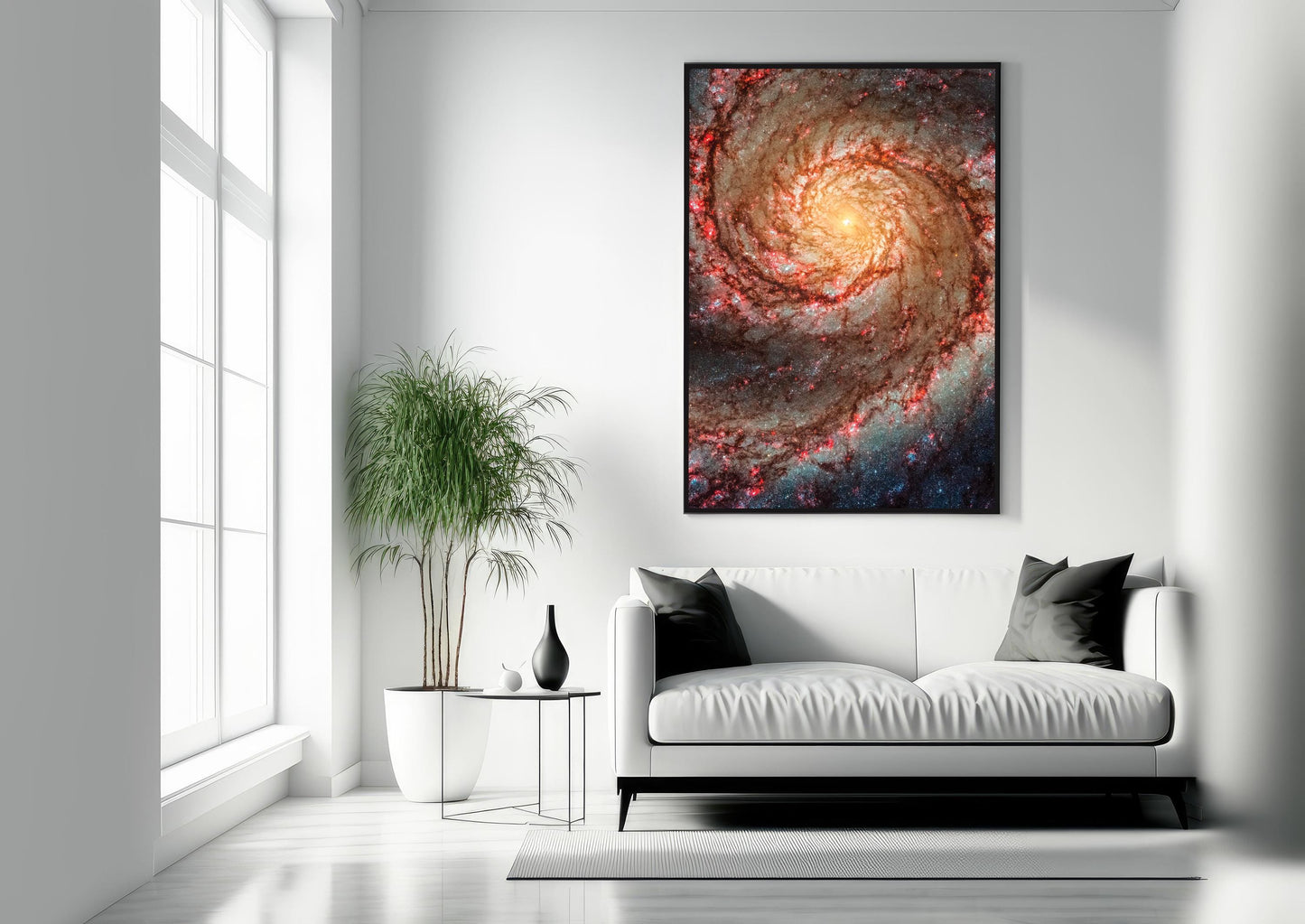 Whirlpool Galaxy Print - High Detail M51 Galaxy Poster | Space Wall Art
