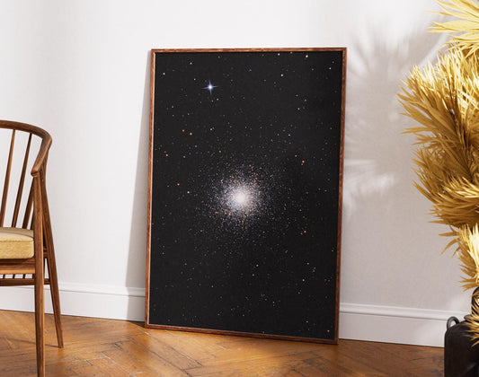 Poster of the Great Hercules Star Cluster M13 - Modern Space Wall Art - Wall Decor - Office decor - Universe