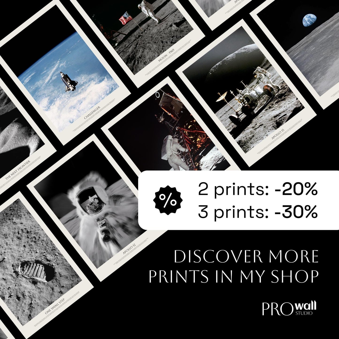 Apollo 15 Lunar Rover Moon Mission Print – NASA Space Exploration Art Poster