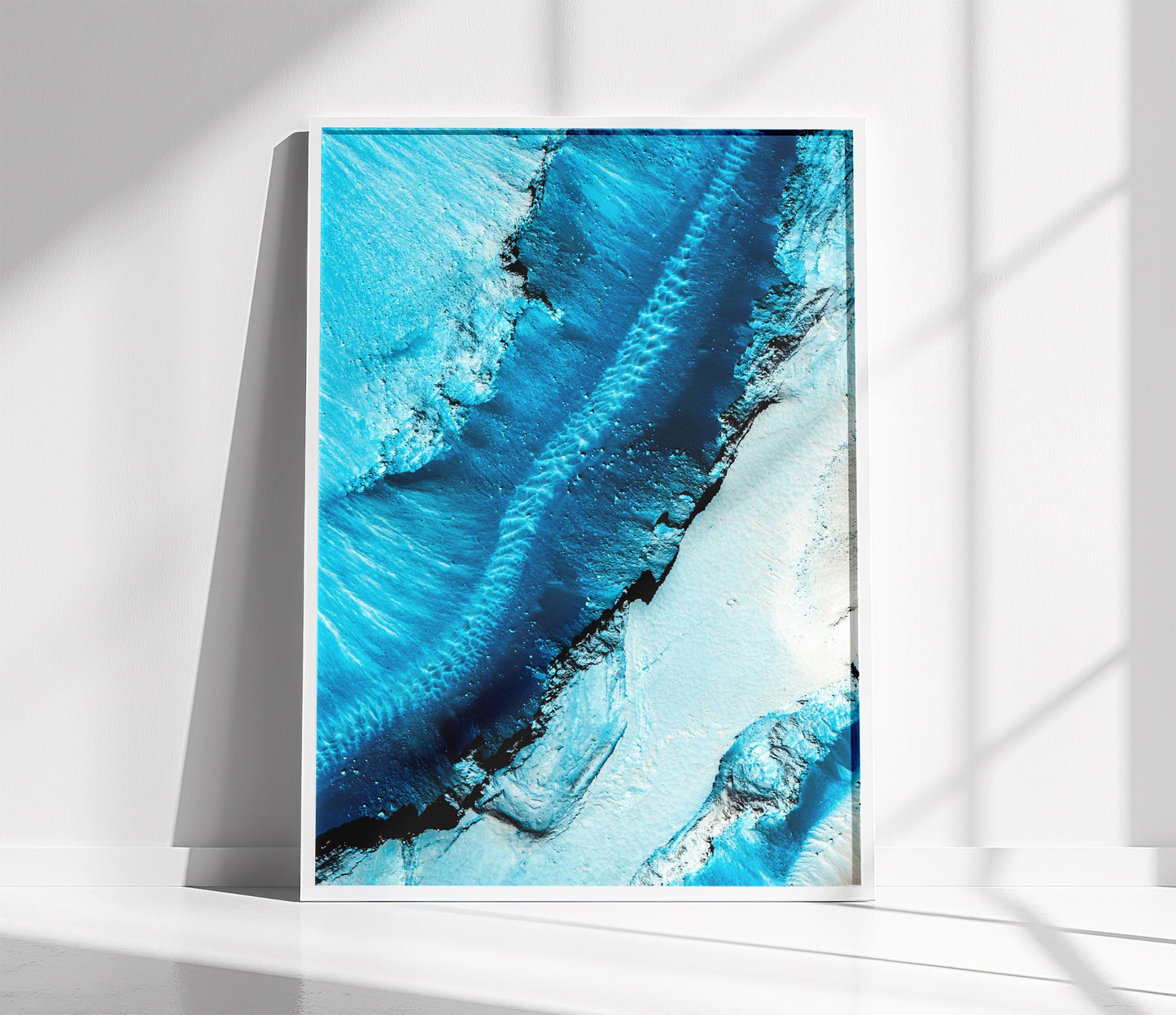 Mars Canyon Print – Martian Landscape Art | NASA Mars Poster | Space Wall Decor