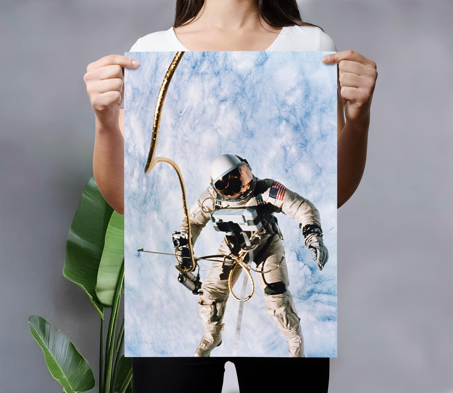 Astronaut Spacewalk Poster | Iconic NASA Photography | Ed White&#39;s Historic EVA | Outer Space Wall Art | Perfect Gift for Space Enthusiasts