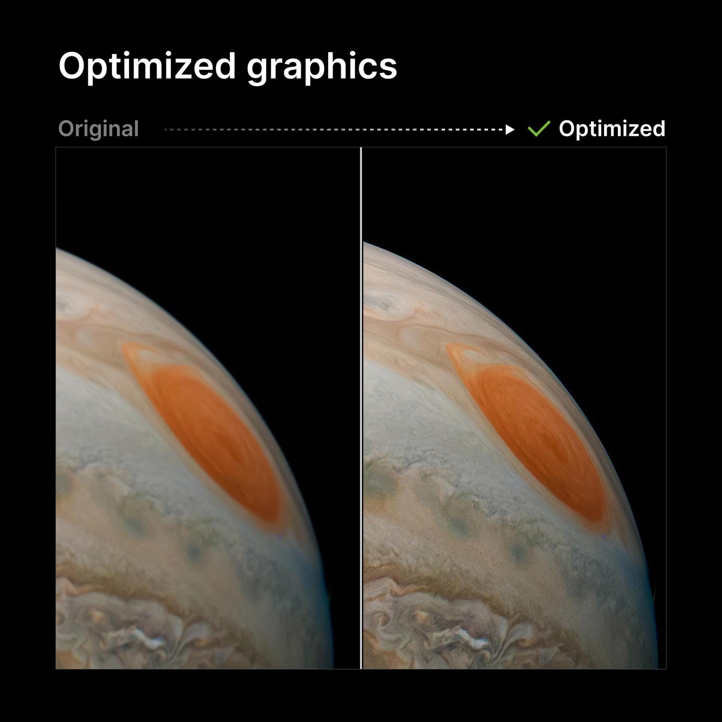 Jupiter Great Red Spot Print - NASA Space Poster | Modern Space Wall Art