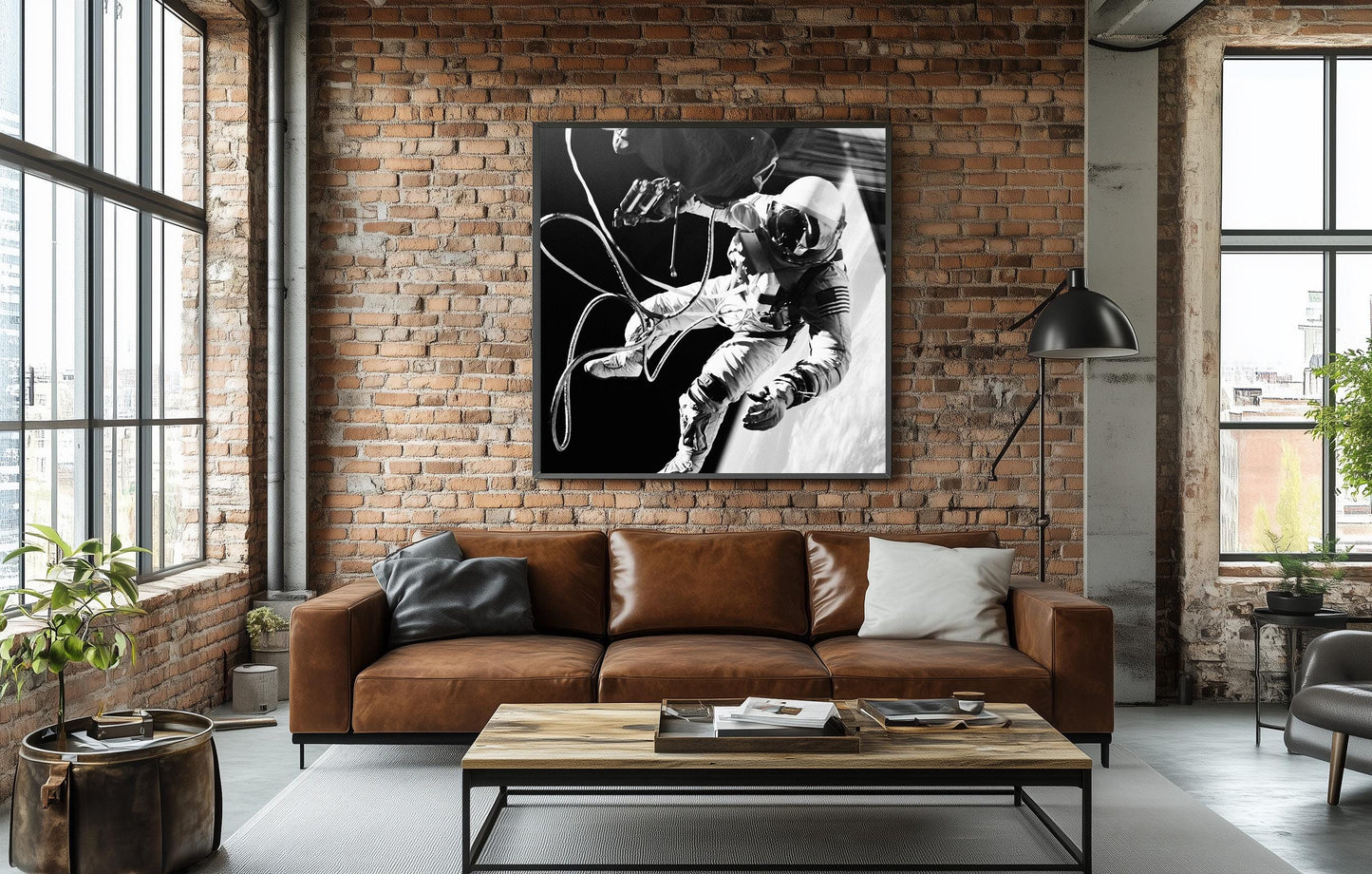 Ed White Spacewalk Print – Historic NASA Space Photo | Gemini 4 Mission Wall Art