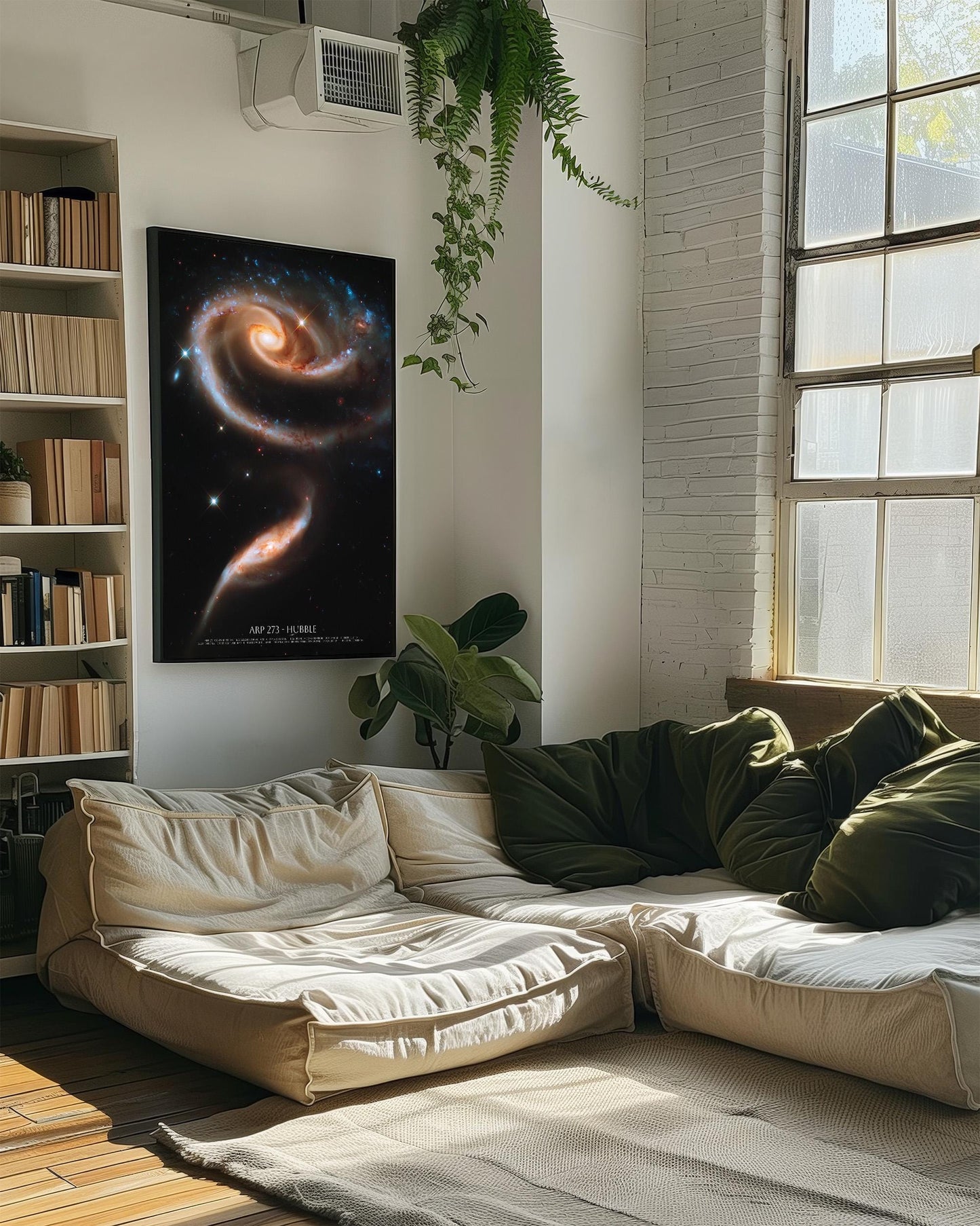 Galaxy Print Poster – ARP 273 Hubble Telescope NASA Space Wall Art Decor