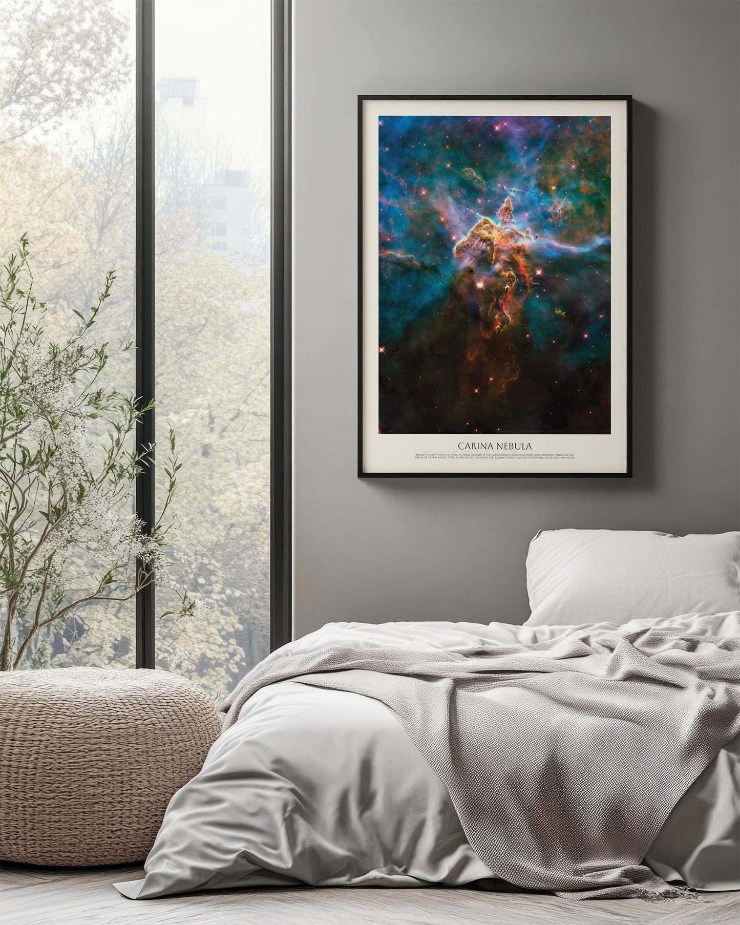 Carina Nebula Poster – NASA Space Print | Hubble Telescope Cosmic Nebula Art