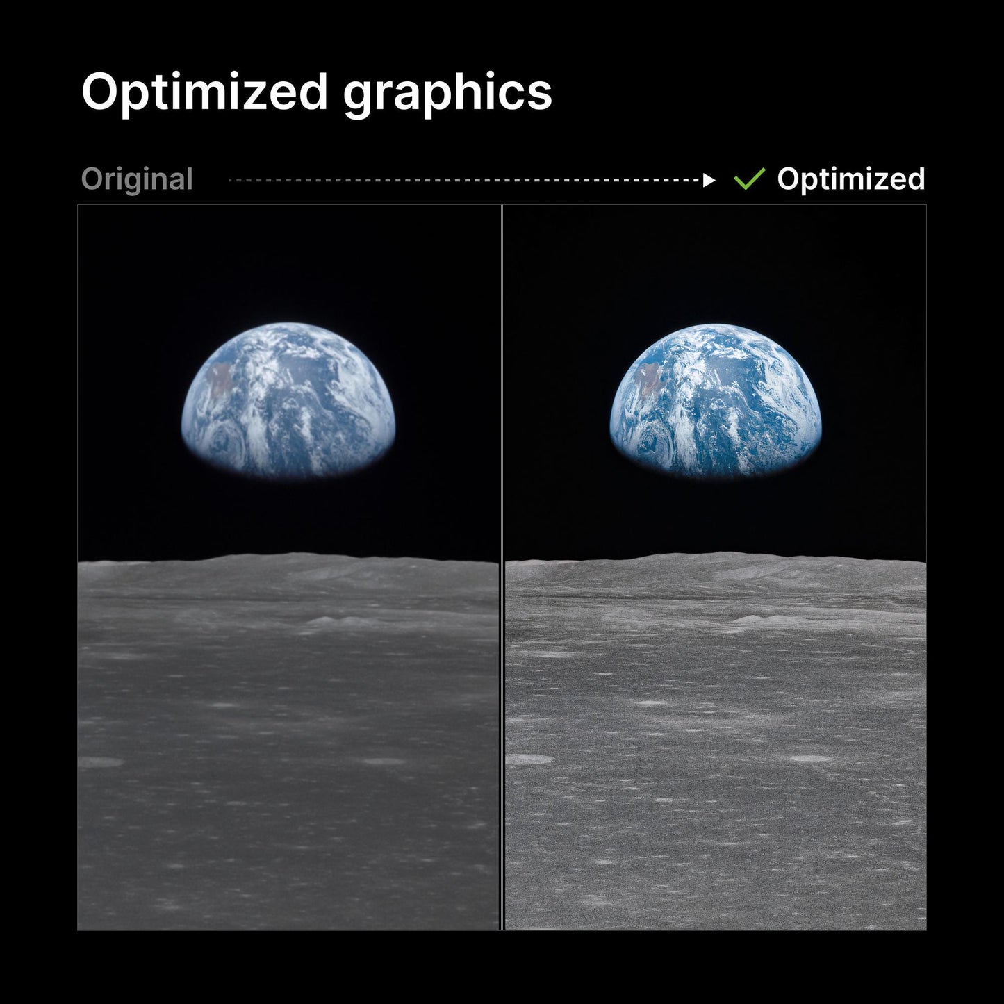 Apollo 8 Earthrise Photo - Historic NASA Wall Art Space Print on Museum Paper