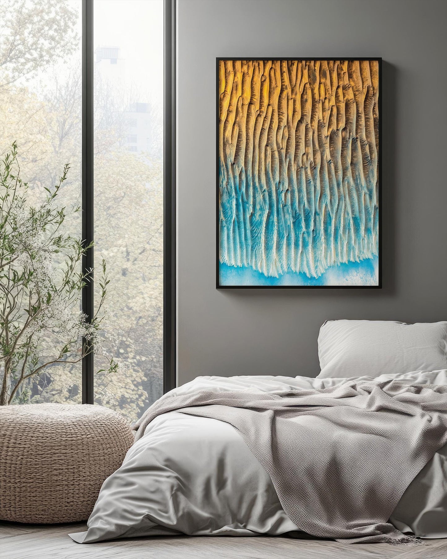 Mars Landscape Print - NASA Mars Poster with Martian Dune Photo & Space Wall Art