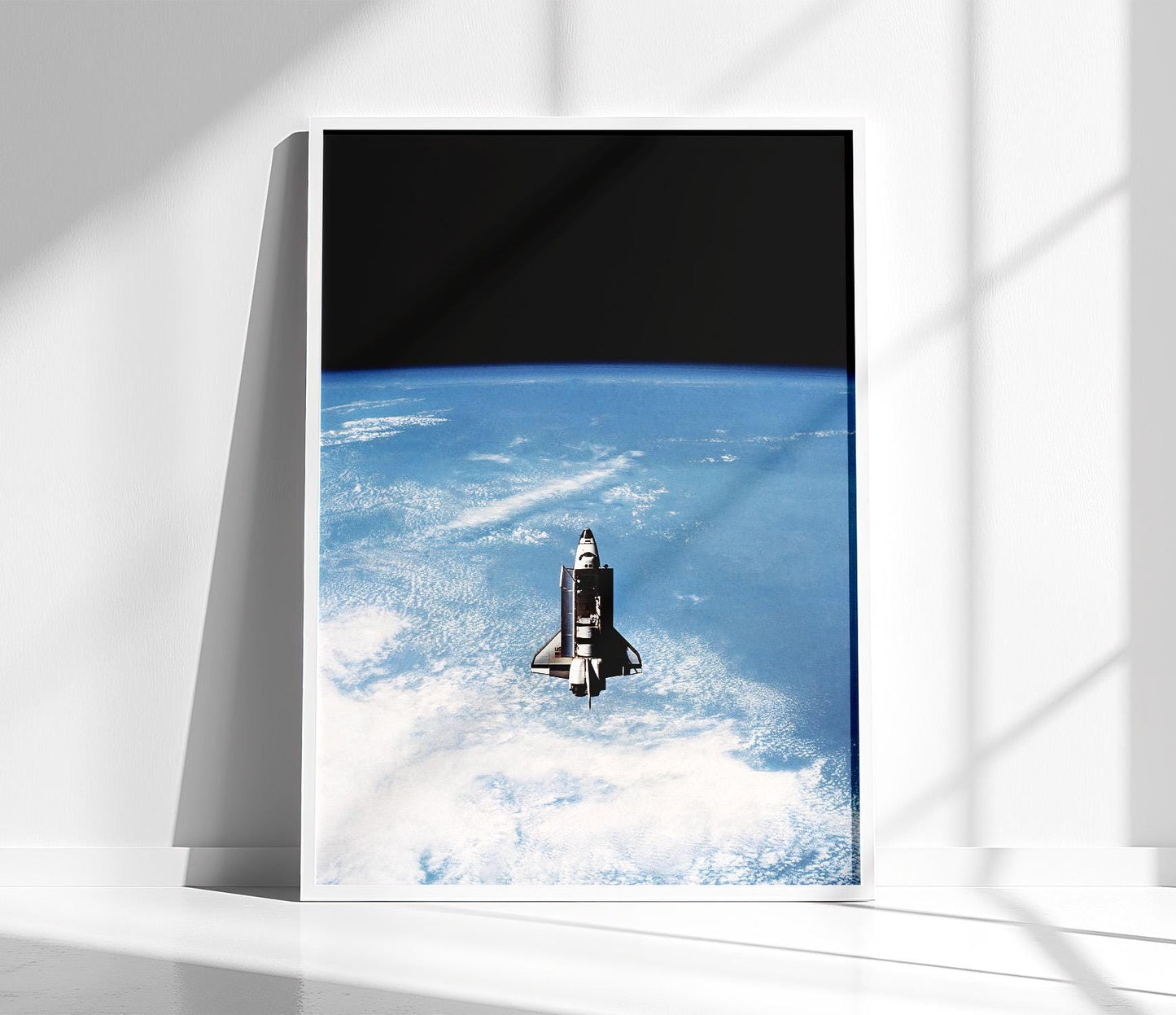 Space Shuttle Wall Art – NASA Challenger STS-7 Orbital Space Print Poster