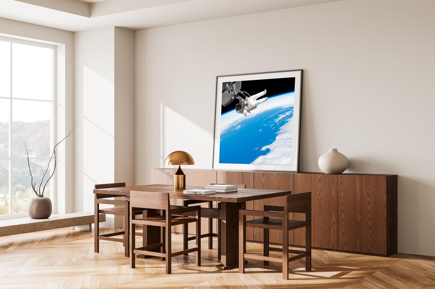 Astronaut Spacewalk Print – NASA Archival Image | Space Wall Art Decor