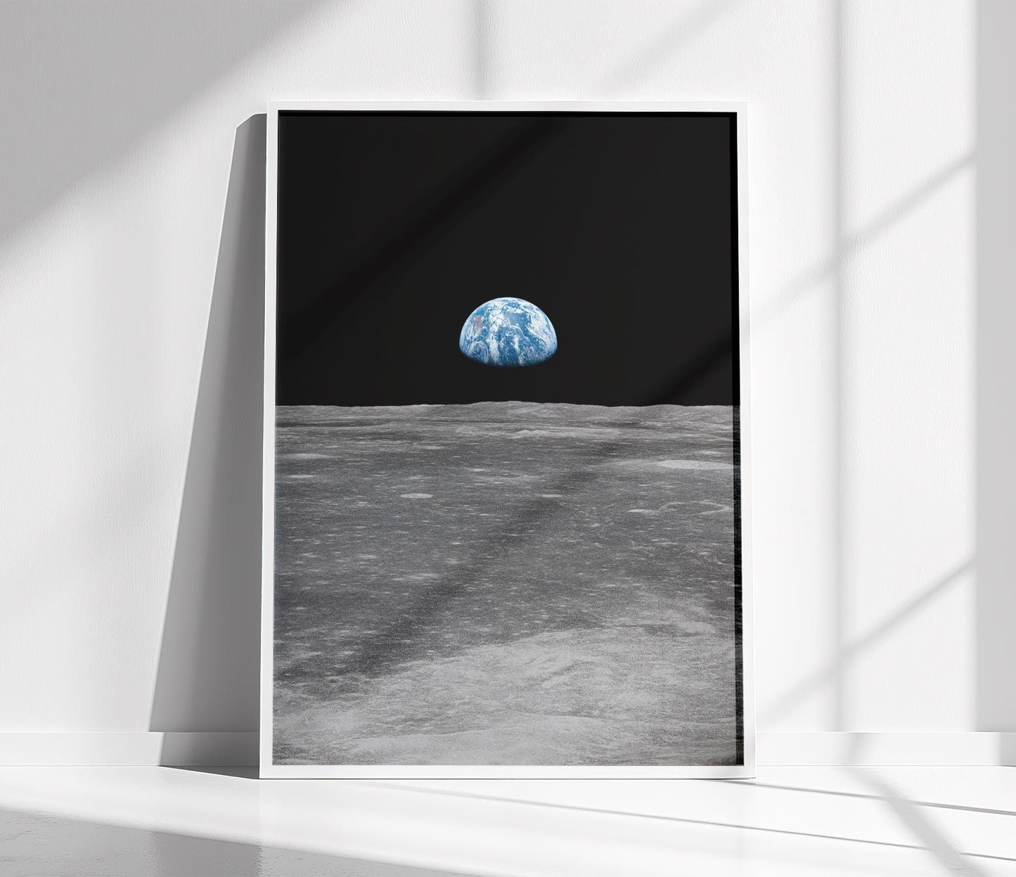 Apollo 8 Earthrise Photo - Historic NASA Wall Art Space Print on Museum Paper