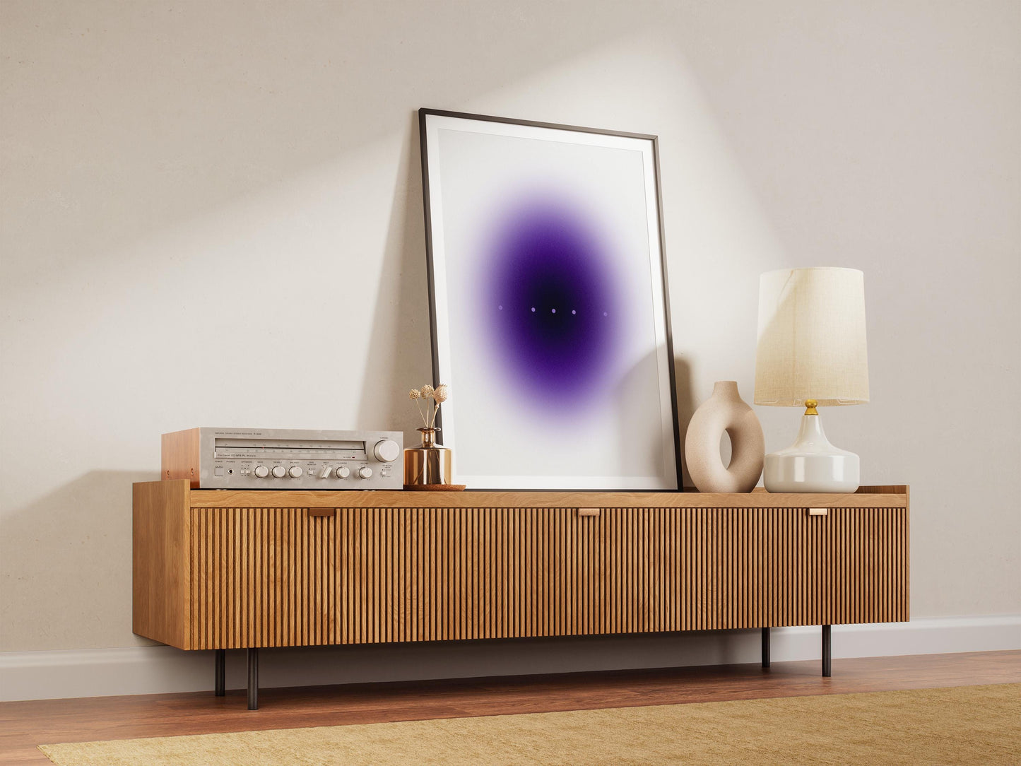 Purple Gradient Art Print – Minimalist Wall Art | Modern Home Decor Poster