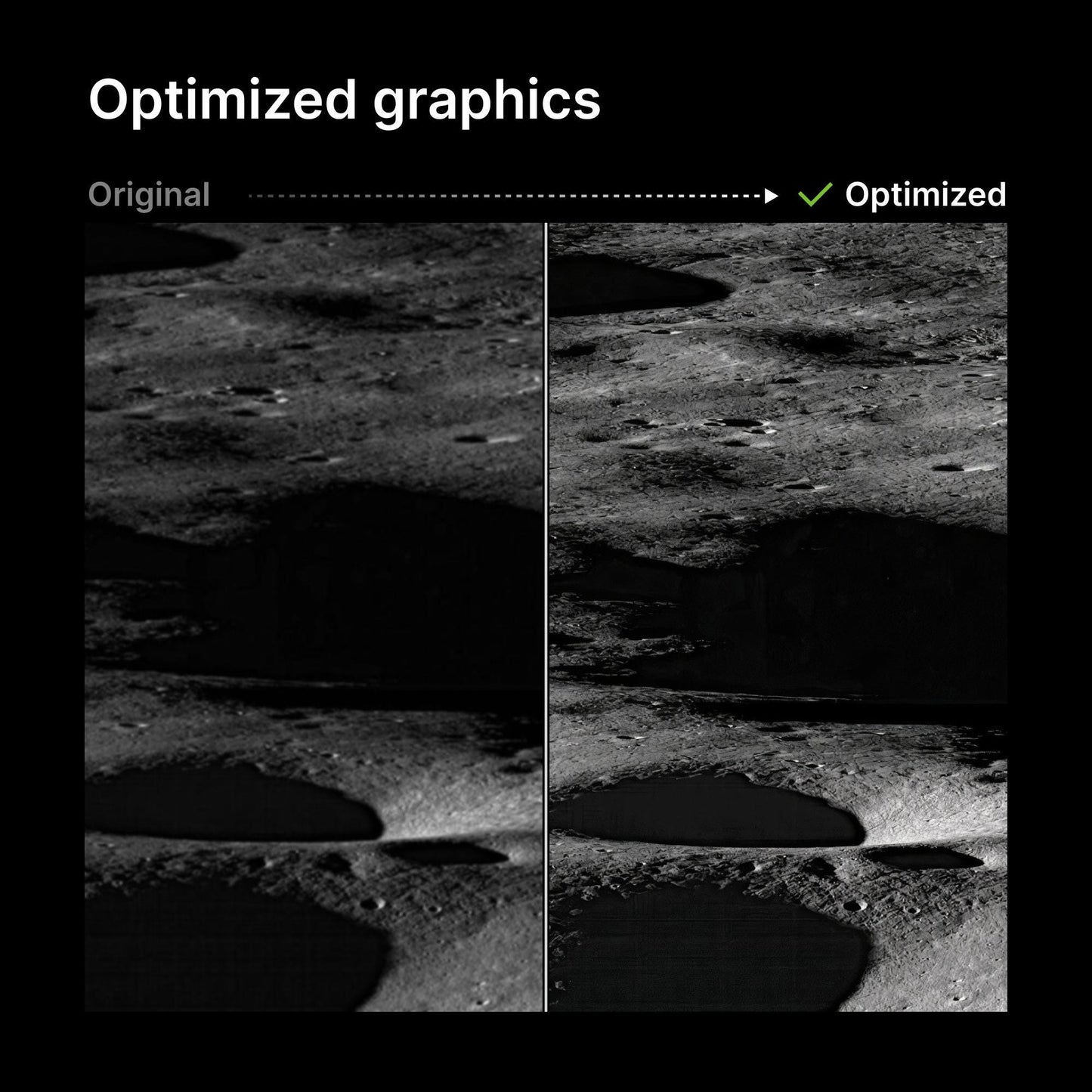 NASA Lunar Surface Art | Black and White Celestial Print | Astronomy Wall Art | Perfect Gift for Space Lovers