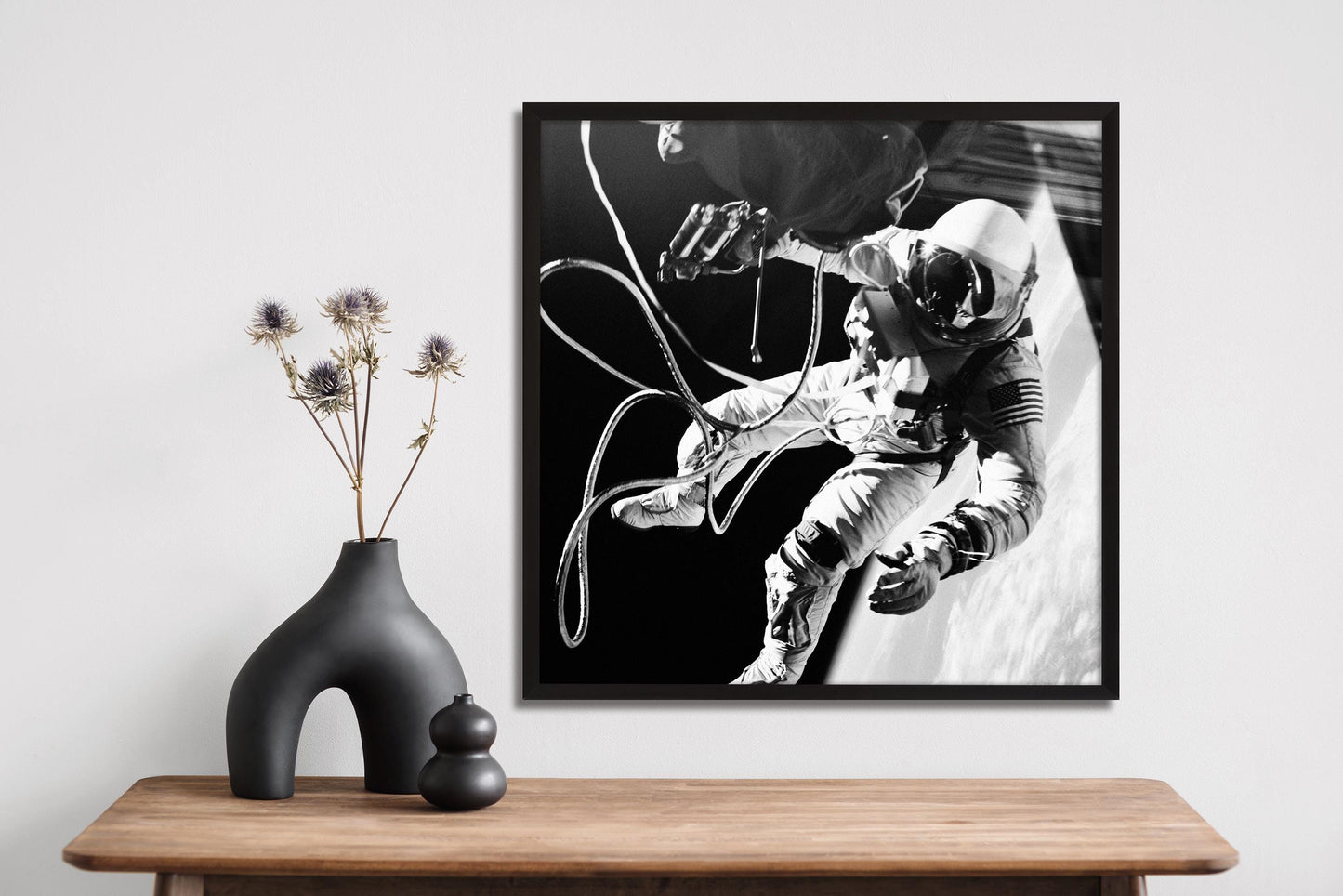 Ed White Spacewalk Print – Historic NASA Space Photo | Gemini 4 Mission Wall Art