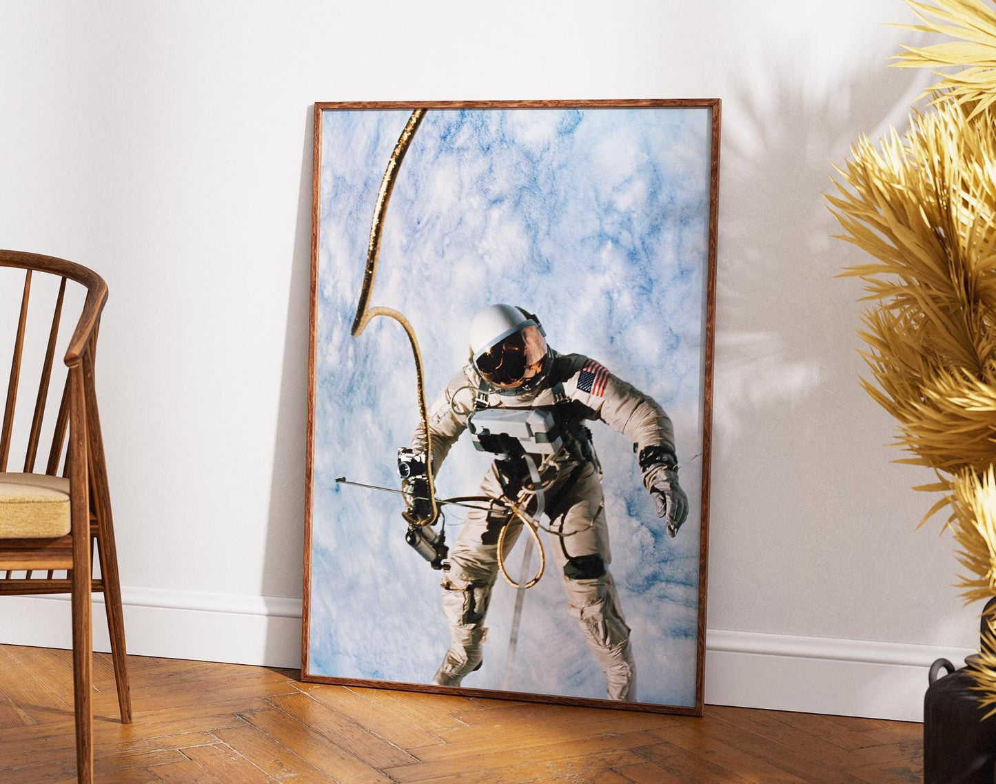 Astronaut Spacewalk Poster | Iconic NASA Photography | Ed White&#39;s Historic EVA | Outer Space Wall Art | Perfect Gift for Space Enthusiasts